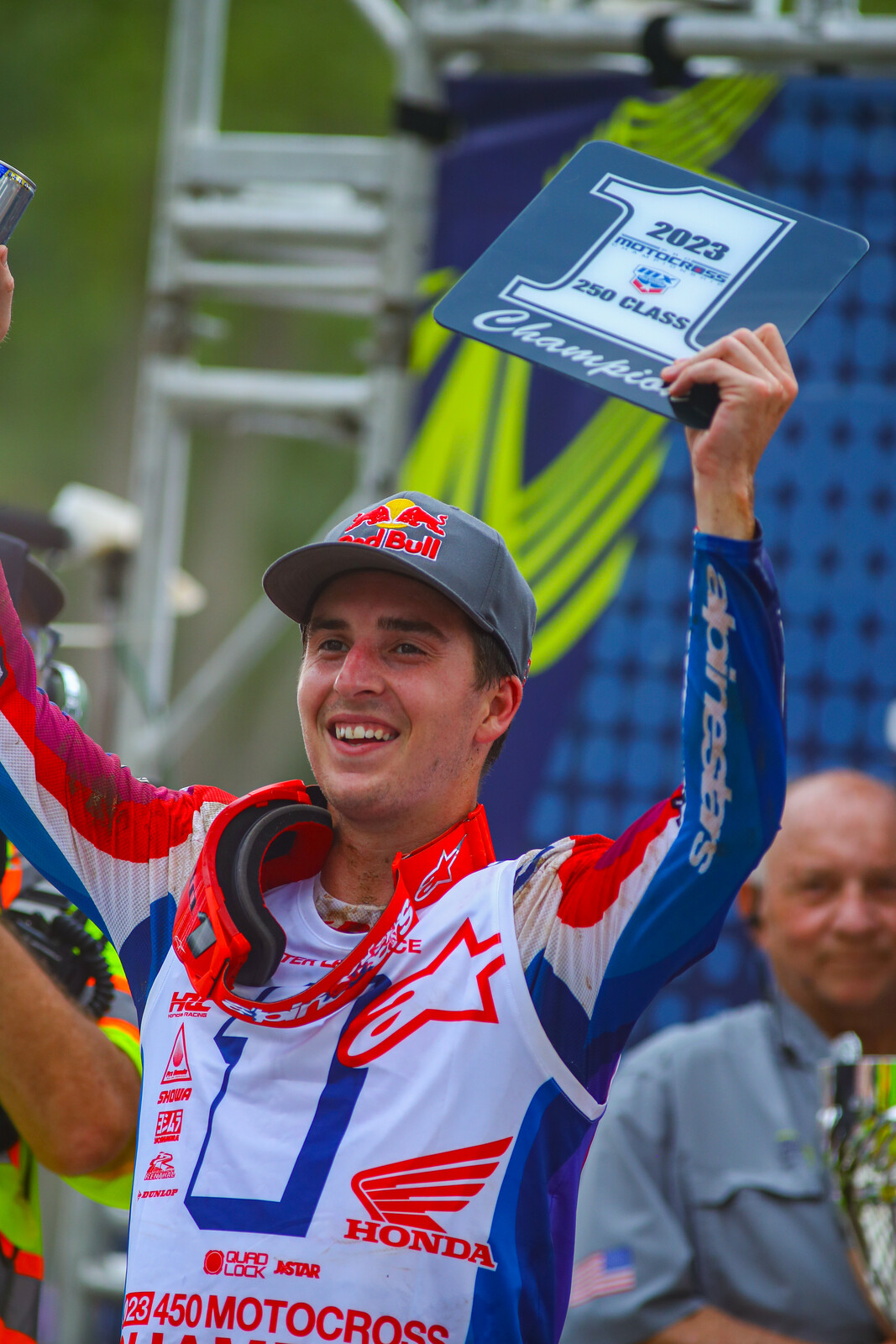 Hunter Lawrence, the 2023 AMA Pro Motocross 250 Class Champion.