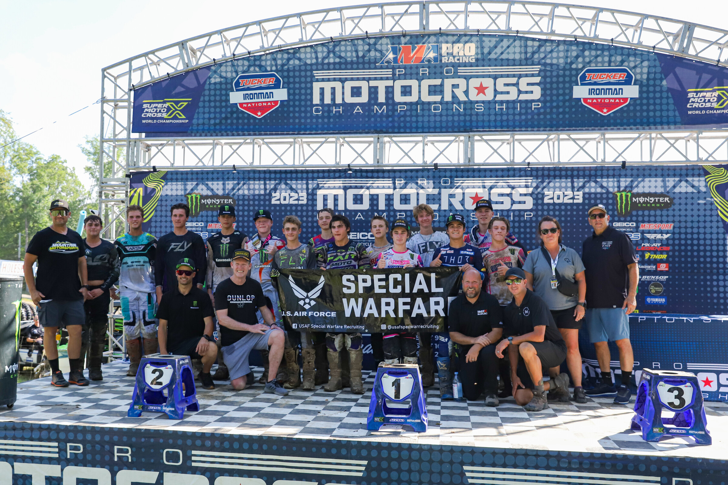 The 2023 Ironman National Scouting Moto Combine riders and coaches.