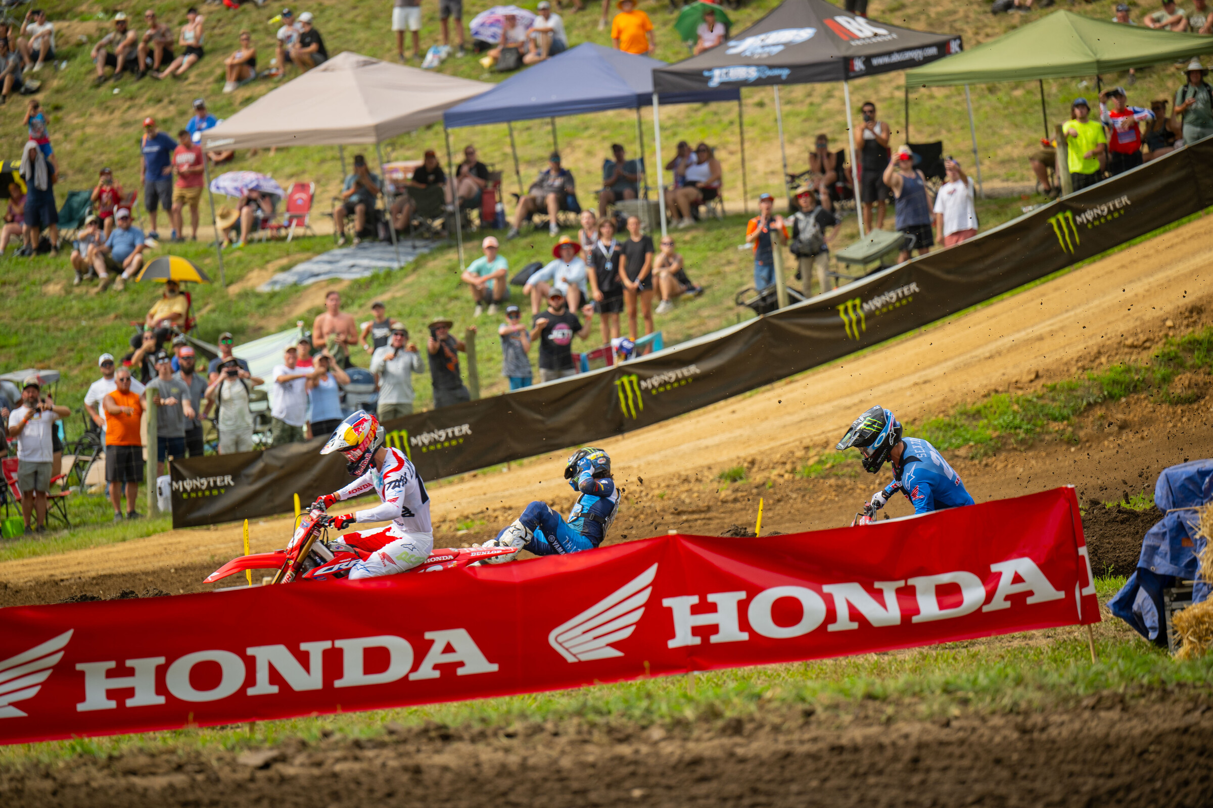 Ferrandis' crash in 450 moto two. 