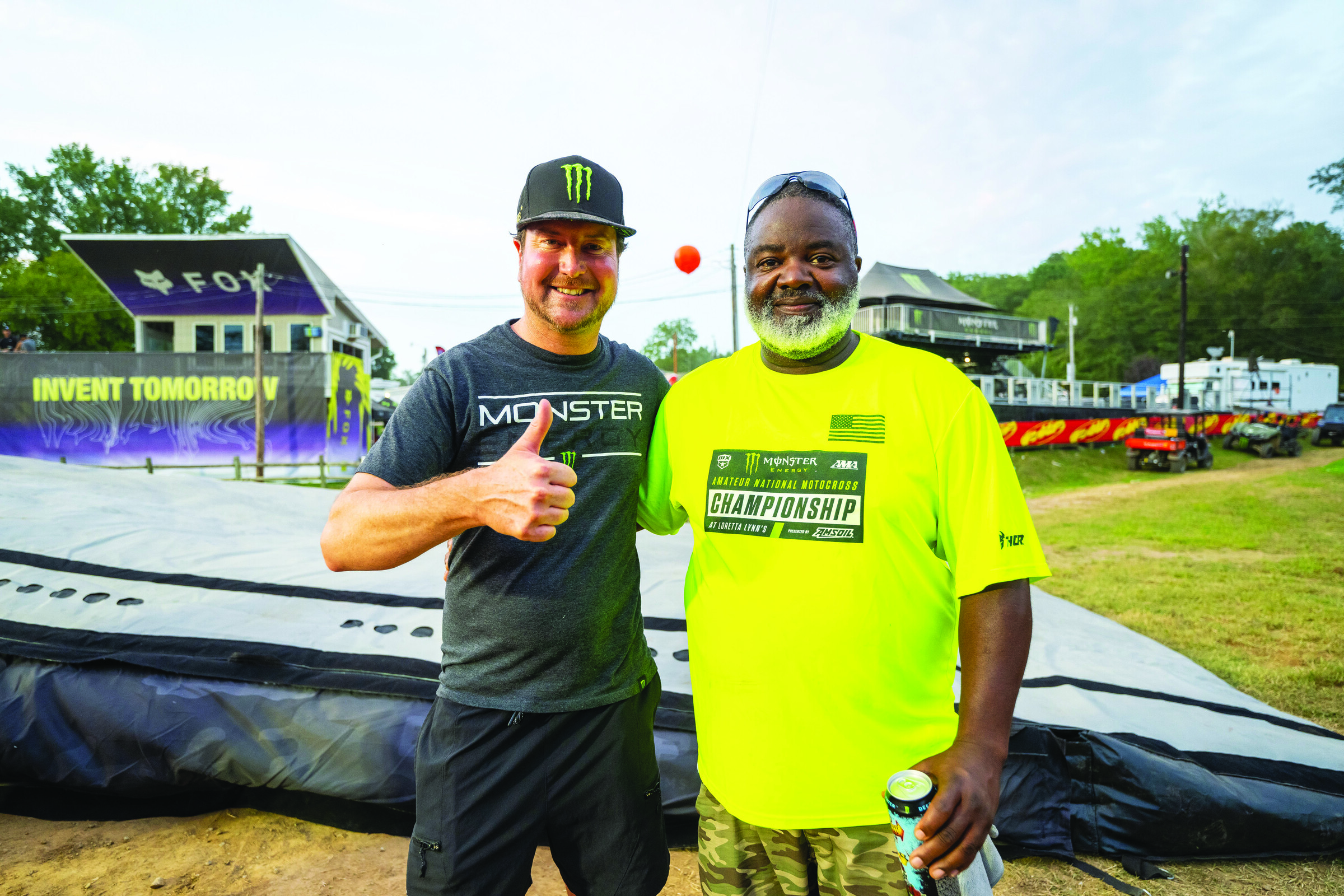 That’s THE Kurt Busch on the left, a happy infielder on the right.