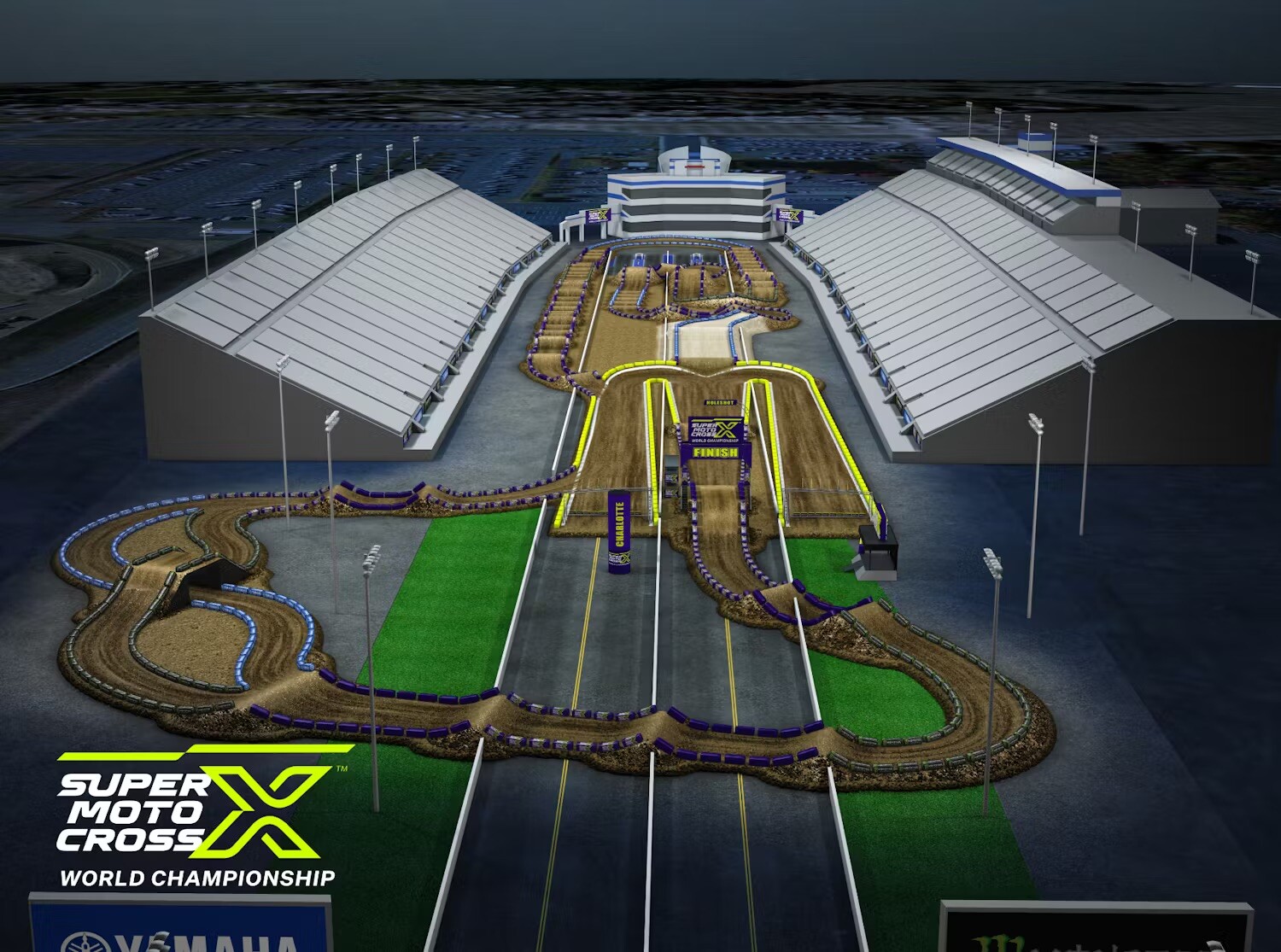 zMAX Dragway SMX Animated Track Map