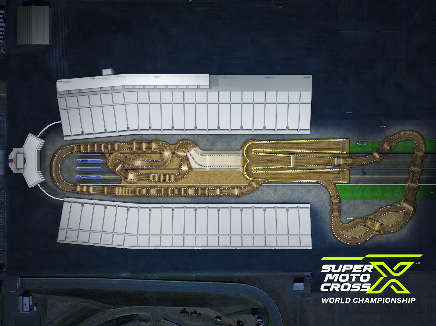 zMAX Dragway SMX Animated Track Map