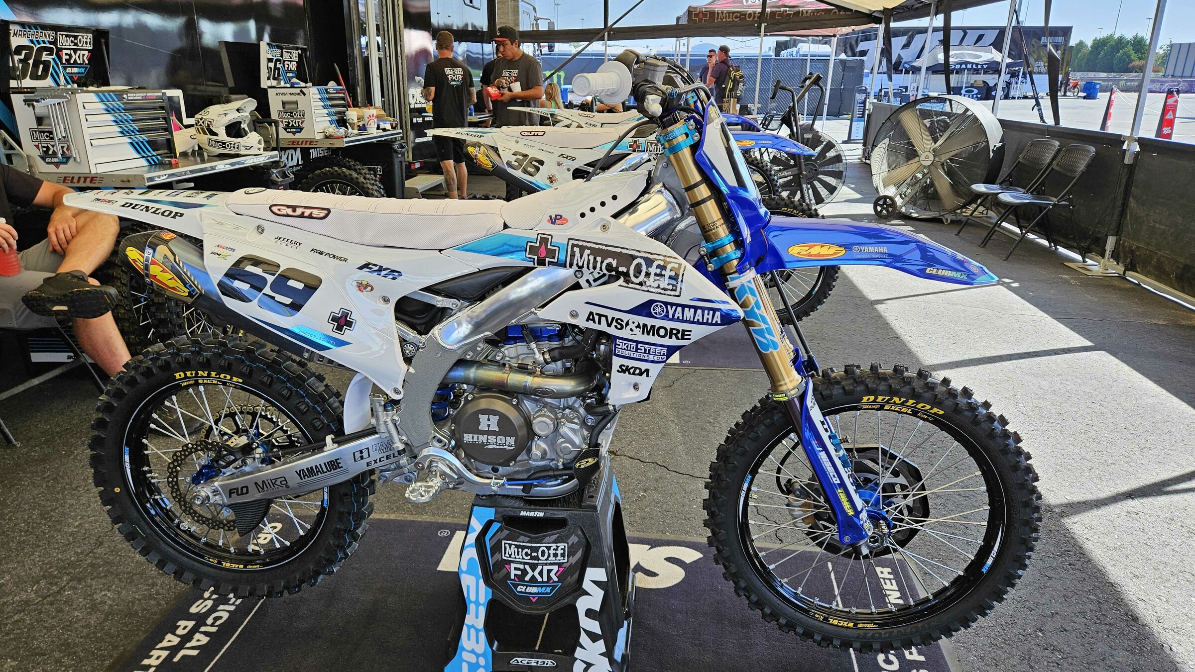 Nicoletti's bike geared up for the SuperMotocross World Championship Playoff Round 1.