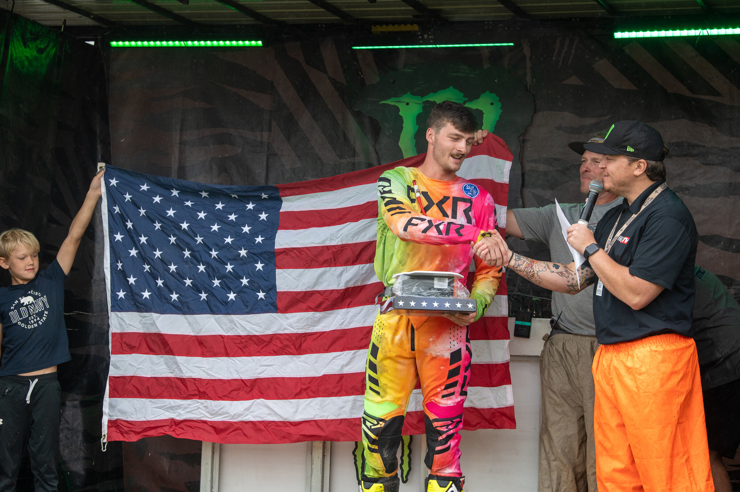 Jacob Hefner was awarded the AMSOIL Moto Hero in his home state of West Virginia. Photo: Ken Hill