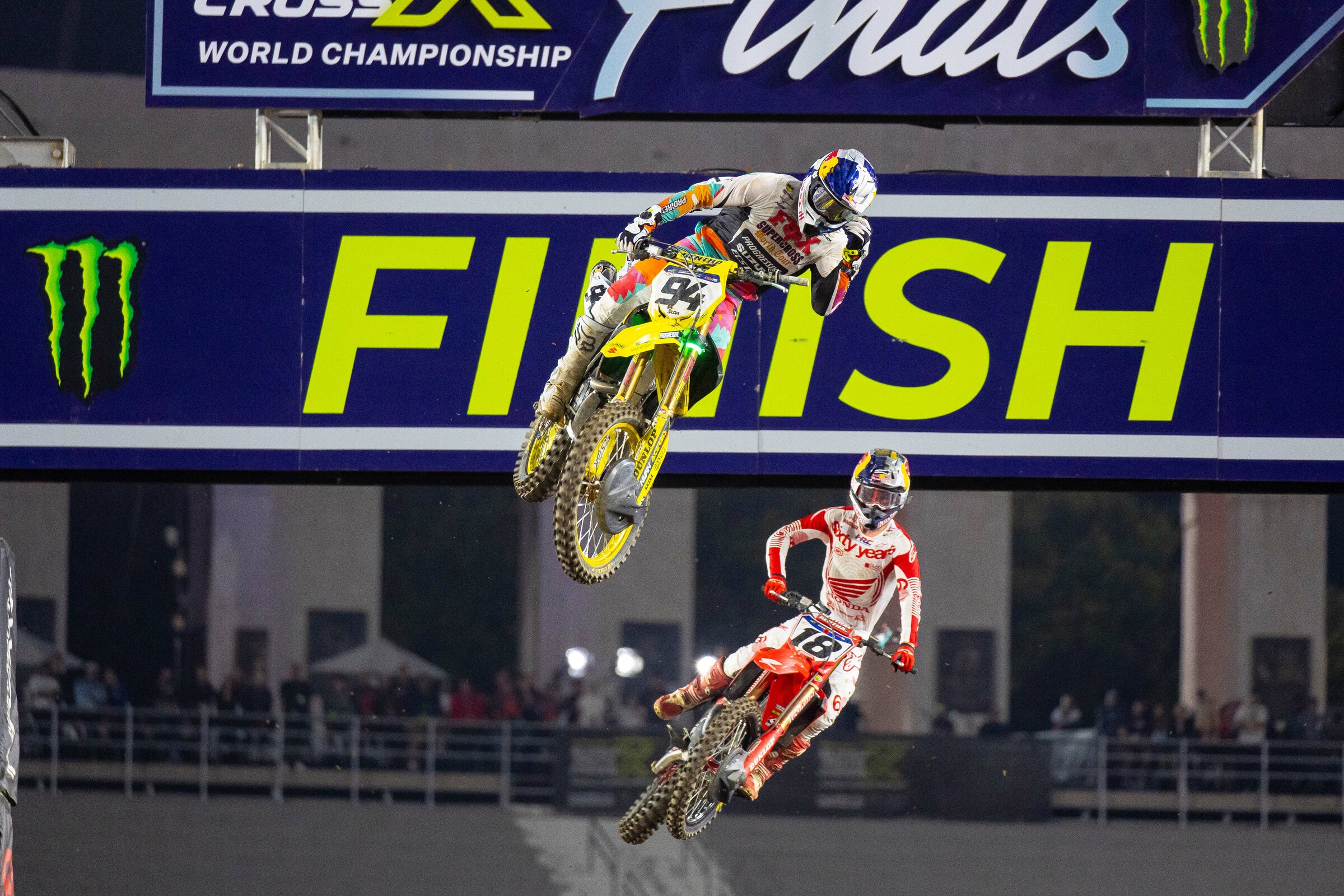 Ken Roczen dueled with Jett Lawrence all night long for the title.