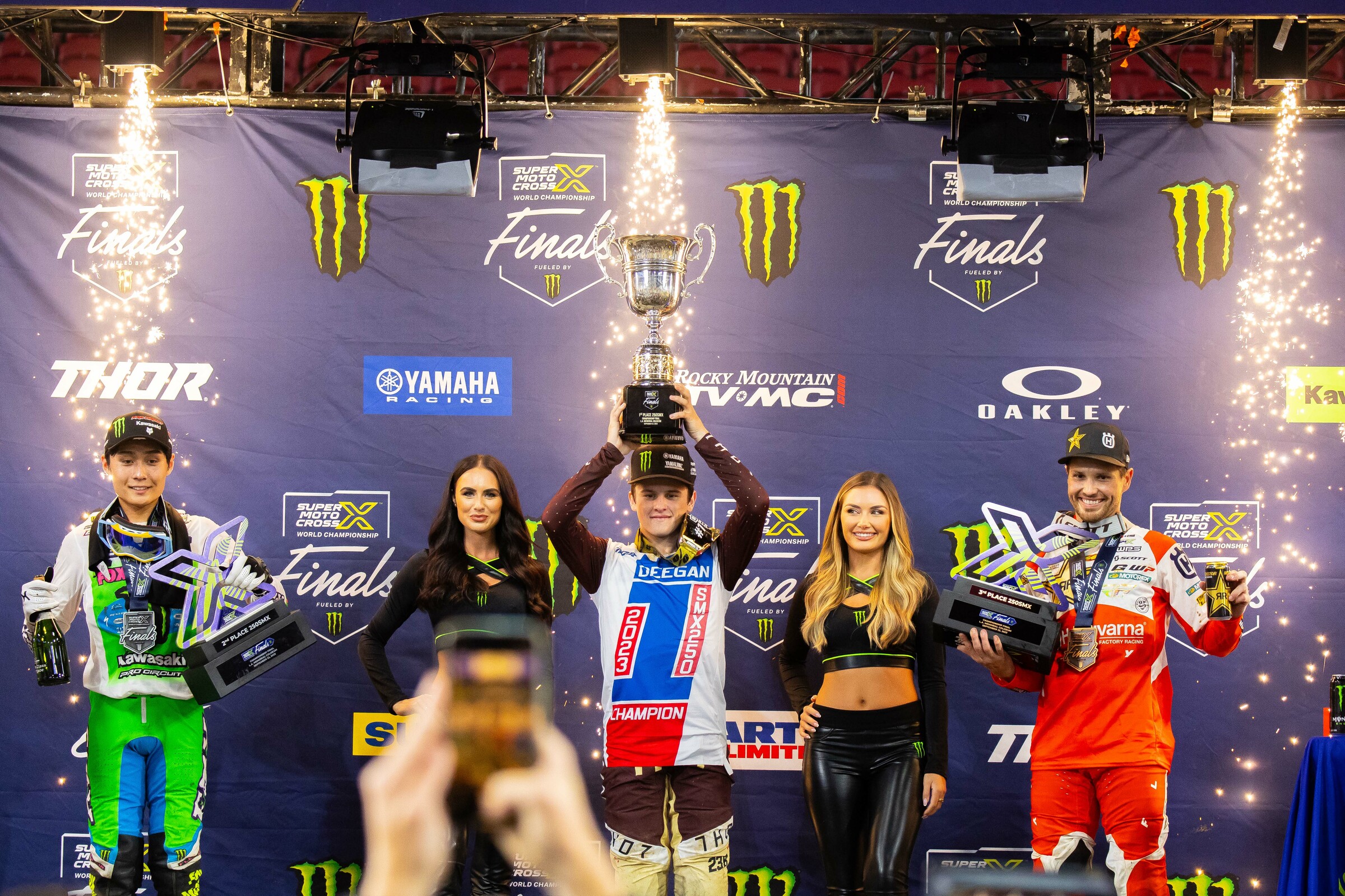 Haiden Deegan claims the 250SMX title in his rookie year.