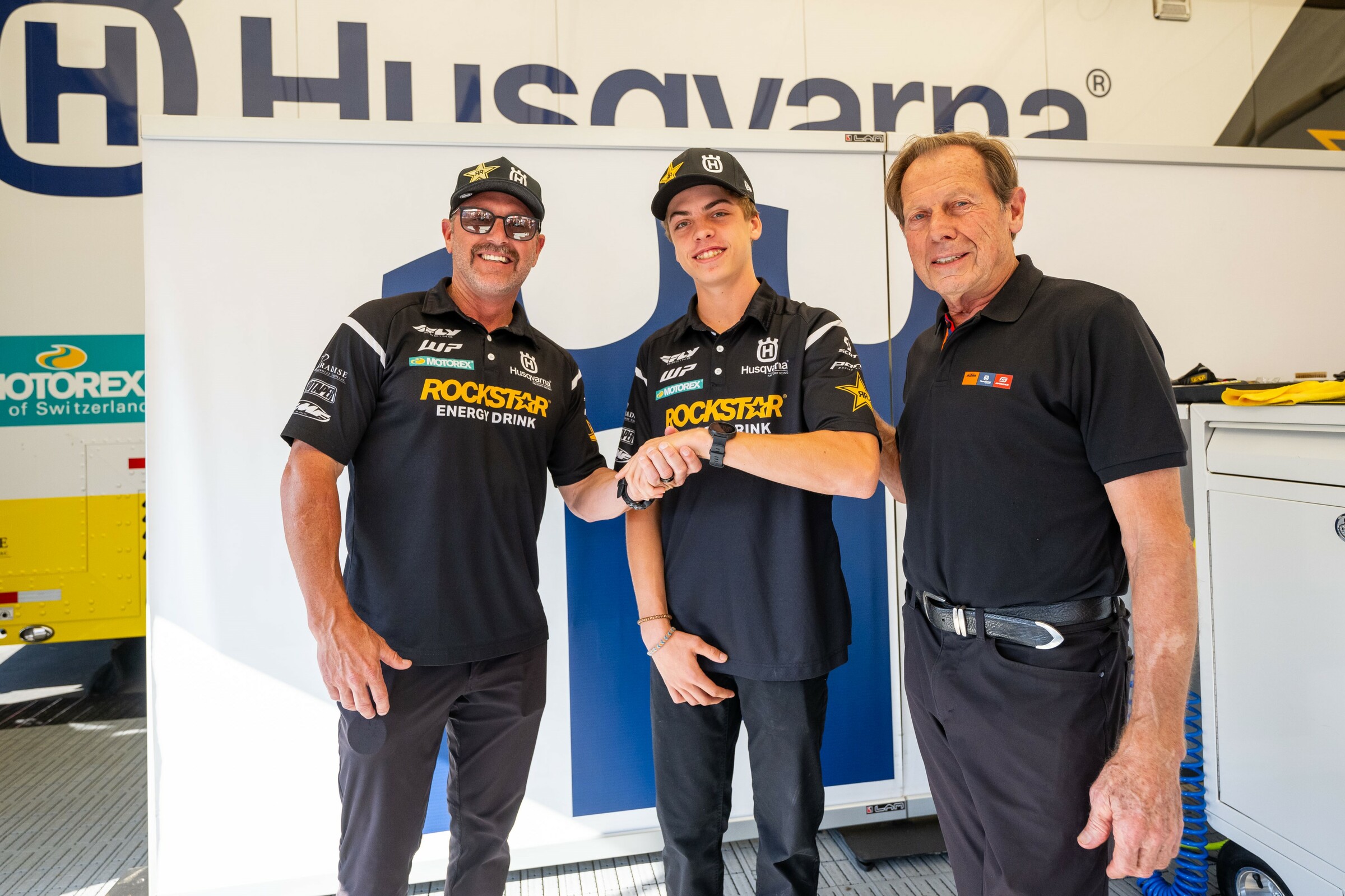 Nathan Ramsey, Casey Cochran, and Roger De Coster