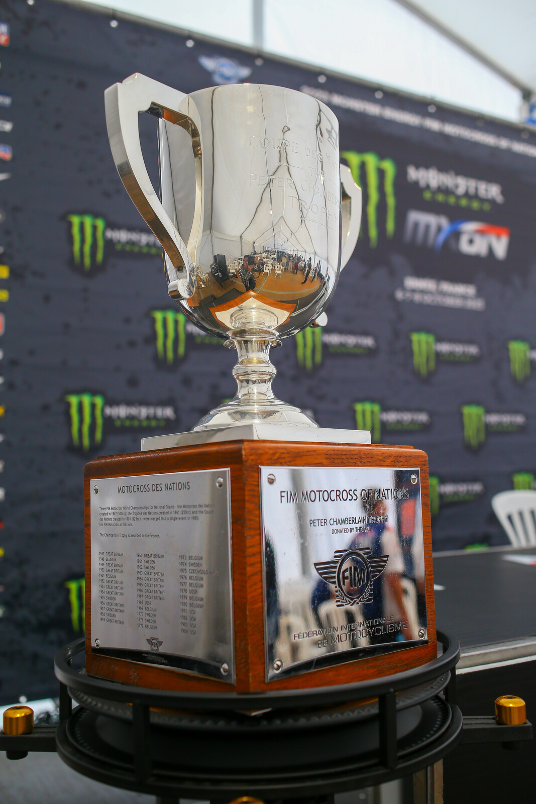 The winning Monster Energy FIM Motocross of Nations team will take home the Peter Chamberlain Trophy. Which country leaves this weekend on top?