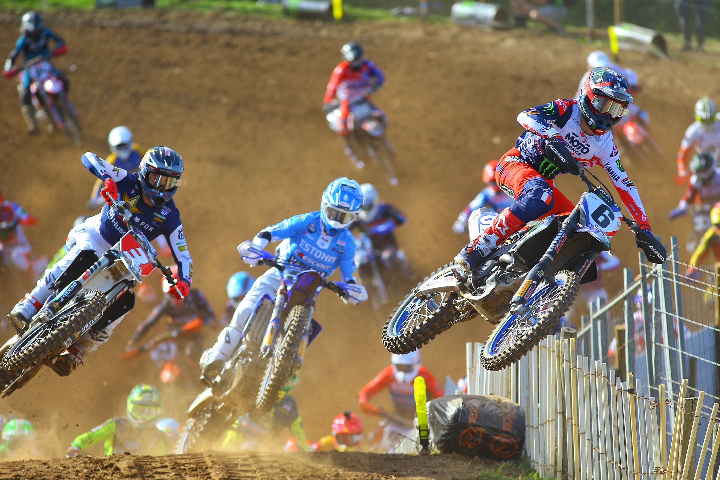 Maxime Renaux grabbed the holeshot ahead of Christian Craig.