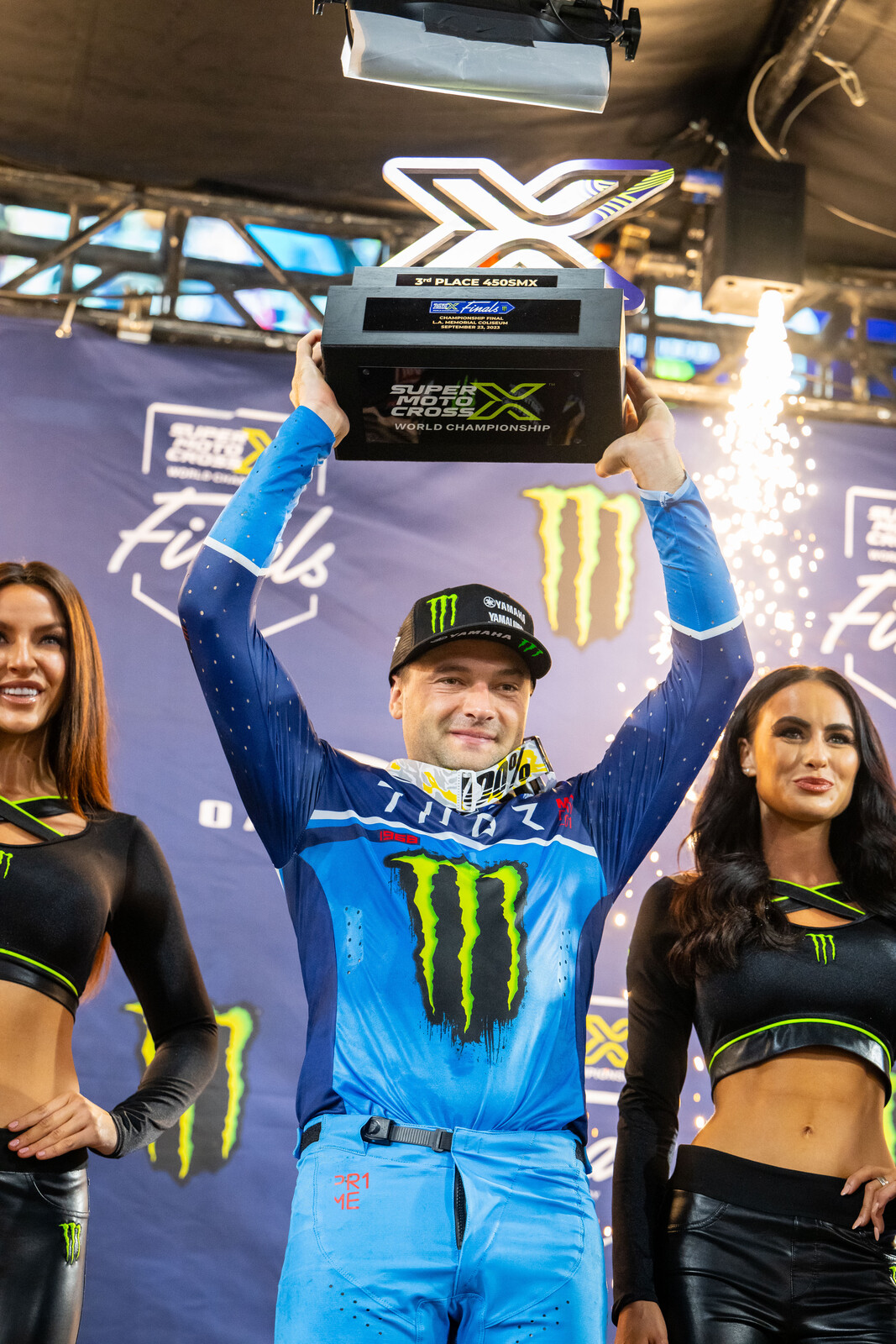 Cooper Webb was third overall at the SMX final at the LA Coliseum. 