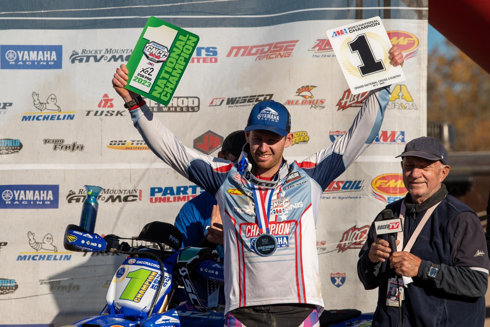 Liam Draper (AmPro Yamaha) earned his first-ever championship, and is the 2023 XC2 250 Pro National Champion.