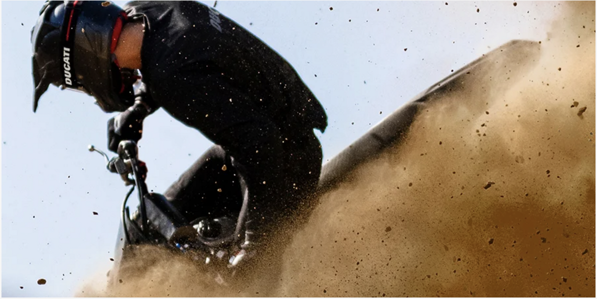 We ripped this screen shot from Ducati's announcement video this week. Still, it's alive!