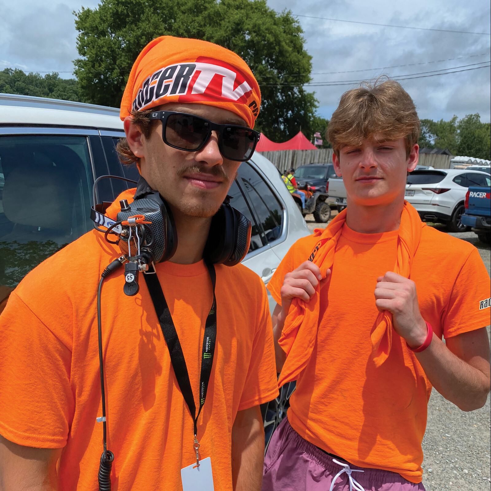RacerTV guest cameramen Vance and Cade.