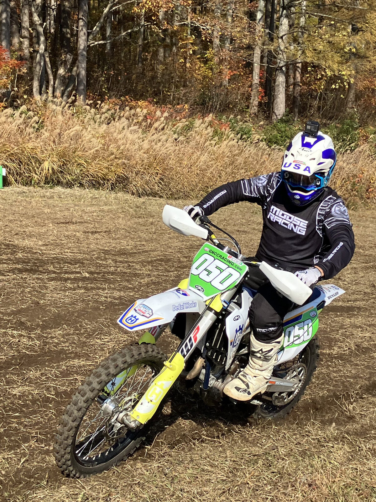 Jared Bolton taking on the morning race in Japan.