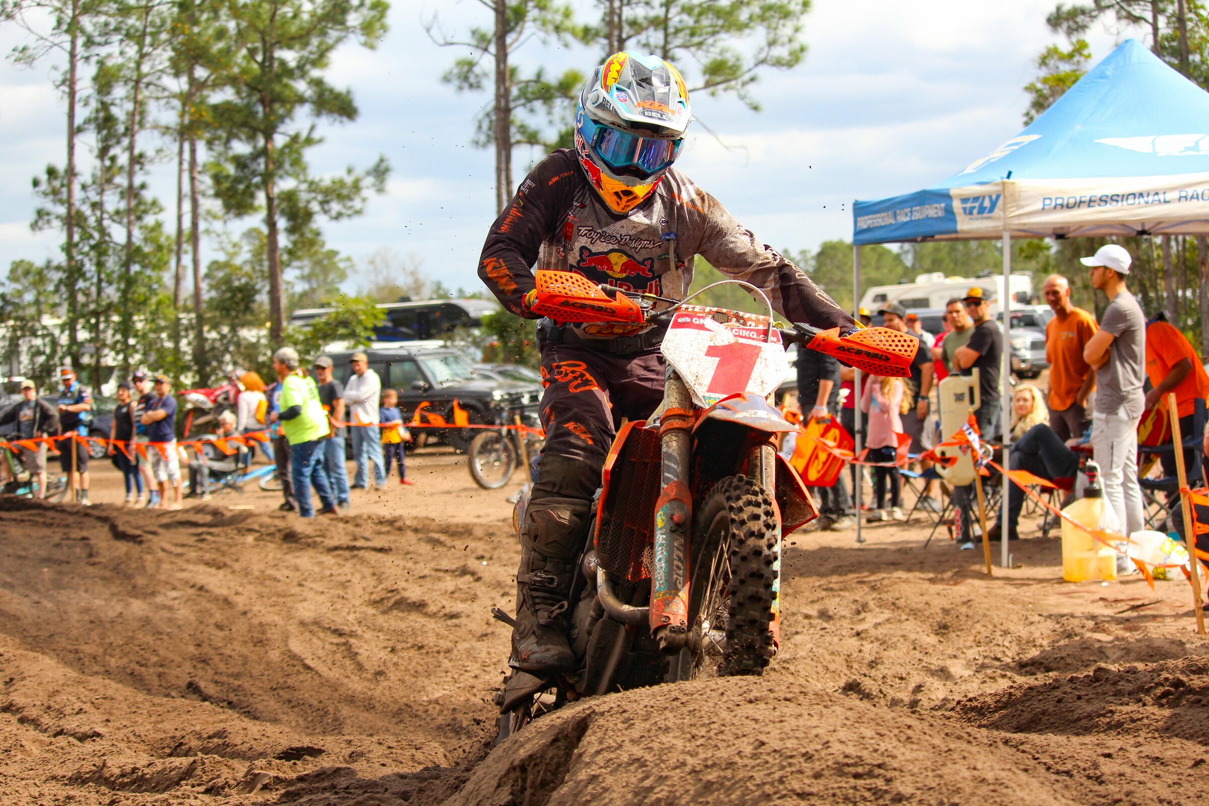 Kailub Russell at the 2020 Wild Boar GNCC in Florida.