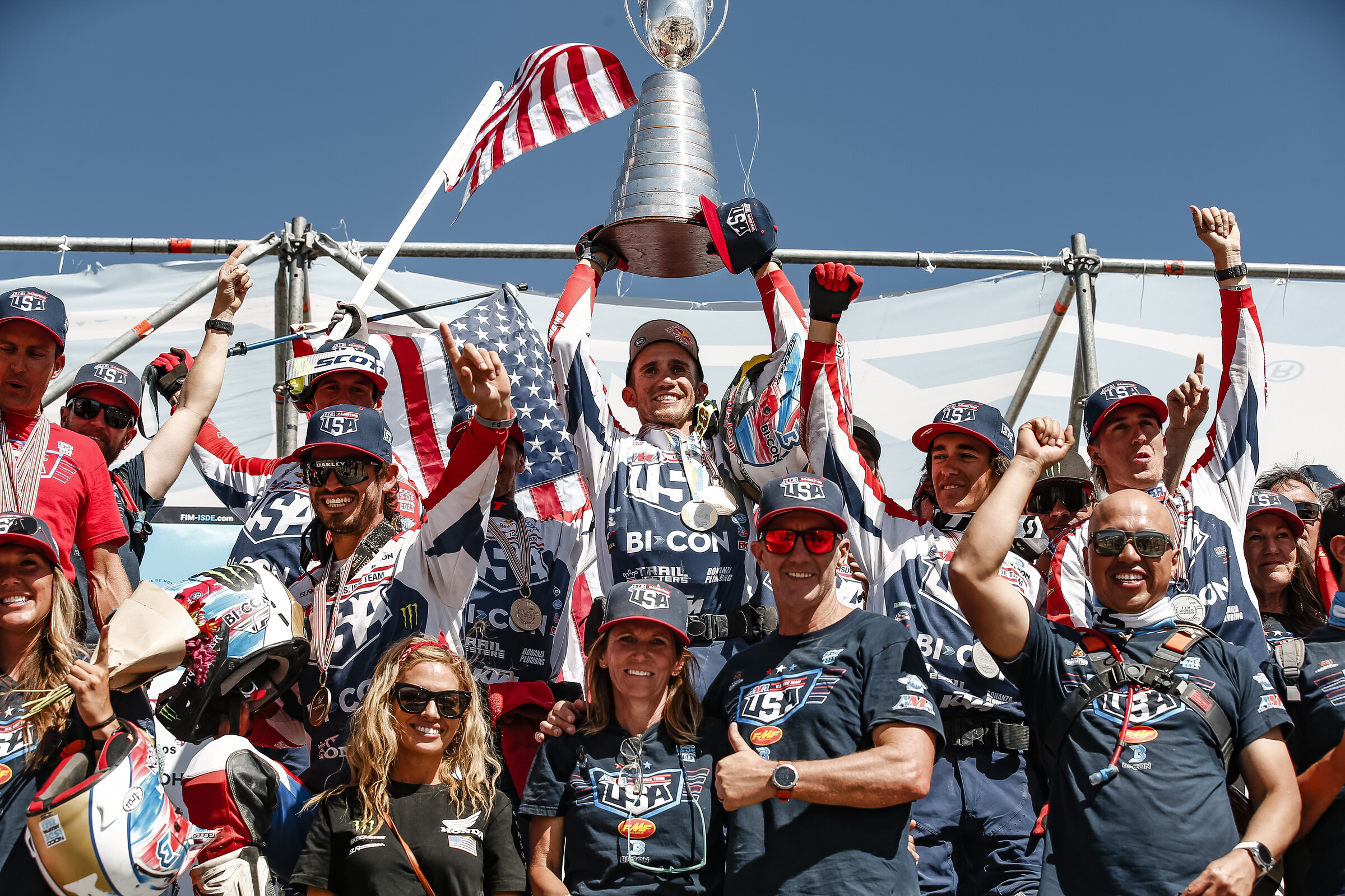 WORLD TROPHY TEAM PODIUM - 2023 ISDE