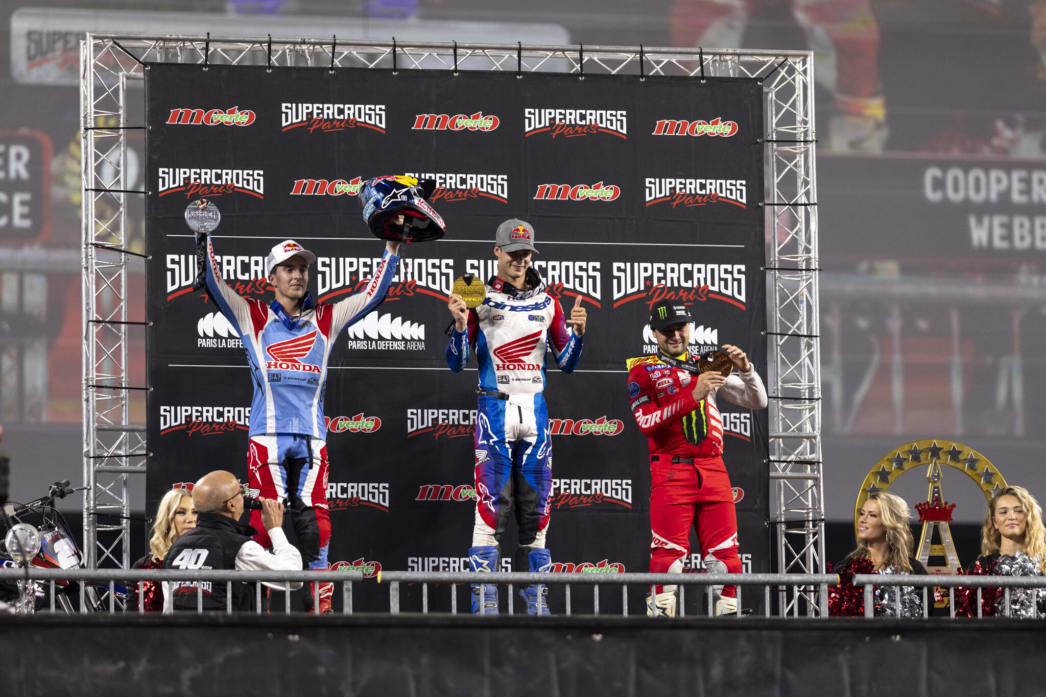 The King of Paris podium.