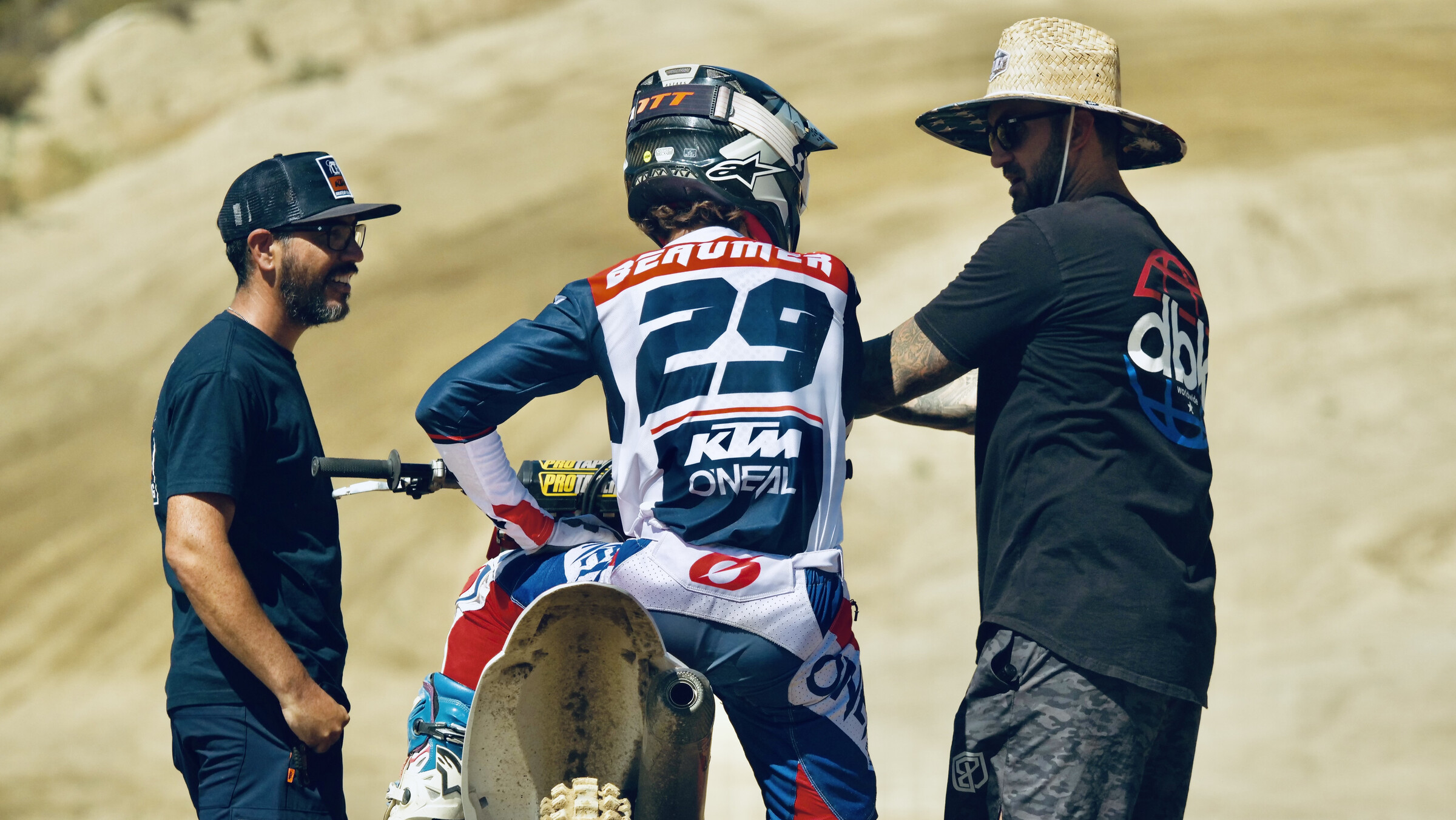 Julien Beaumer working with trainer Davi Millsaps