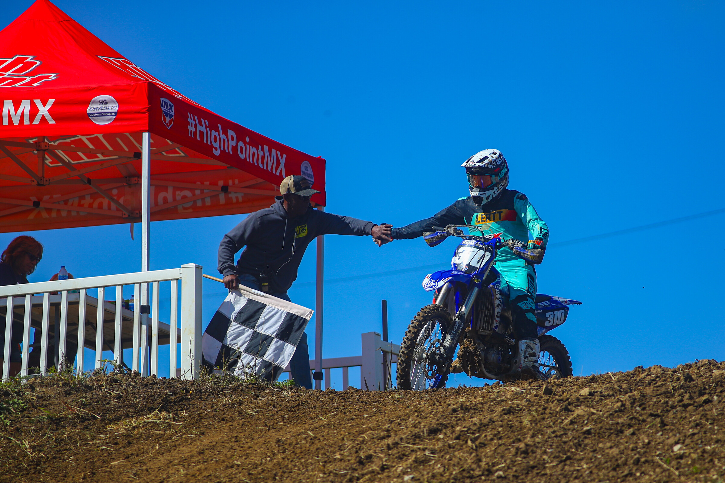 Mitch Kendra with Lamont Hunter at High Point Raceway.