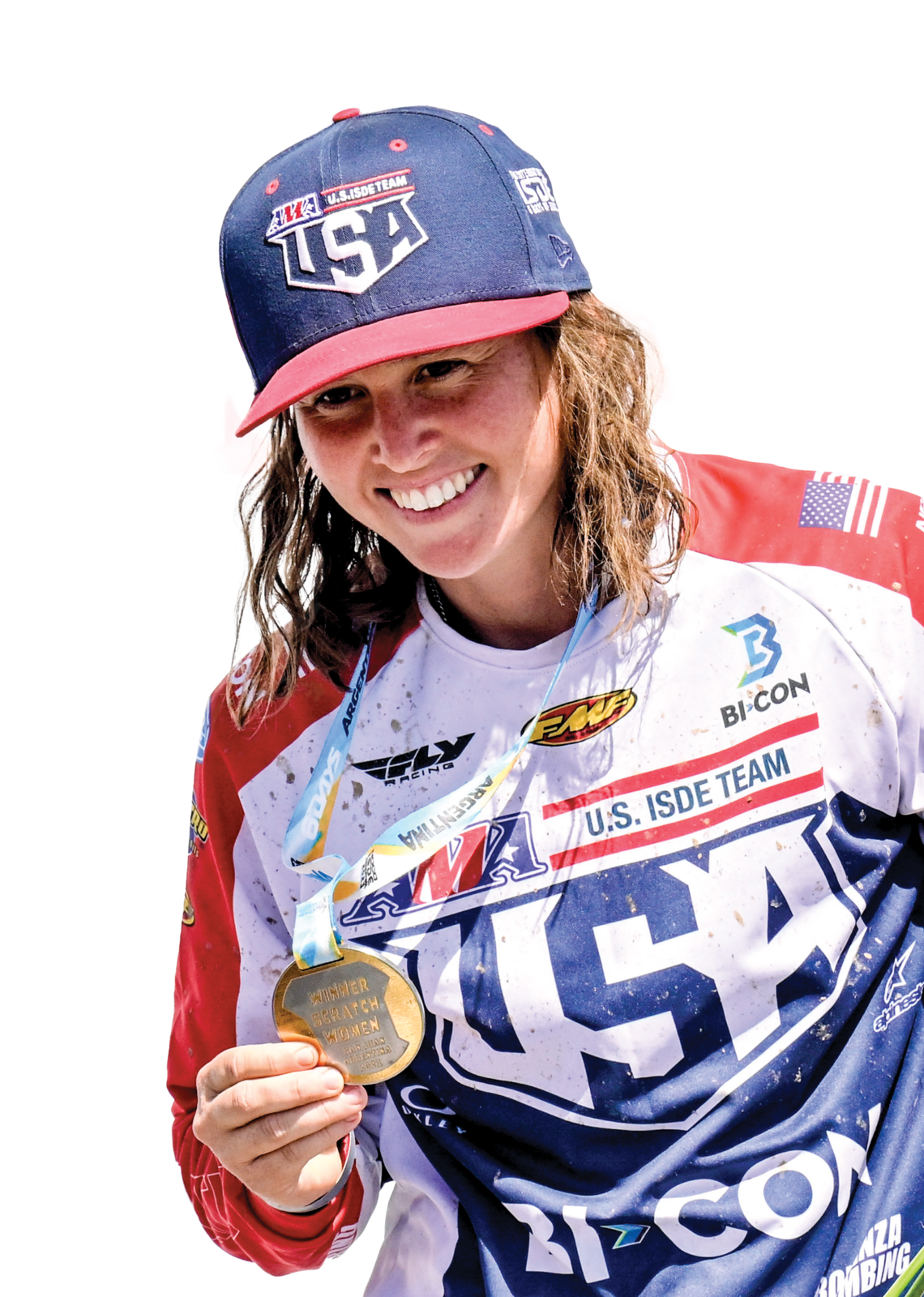 Brandy Richards with winning medal