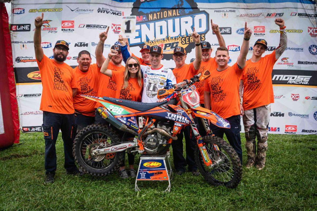 Jesse Ansley, 2021 National Enduro Pro2 Champion