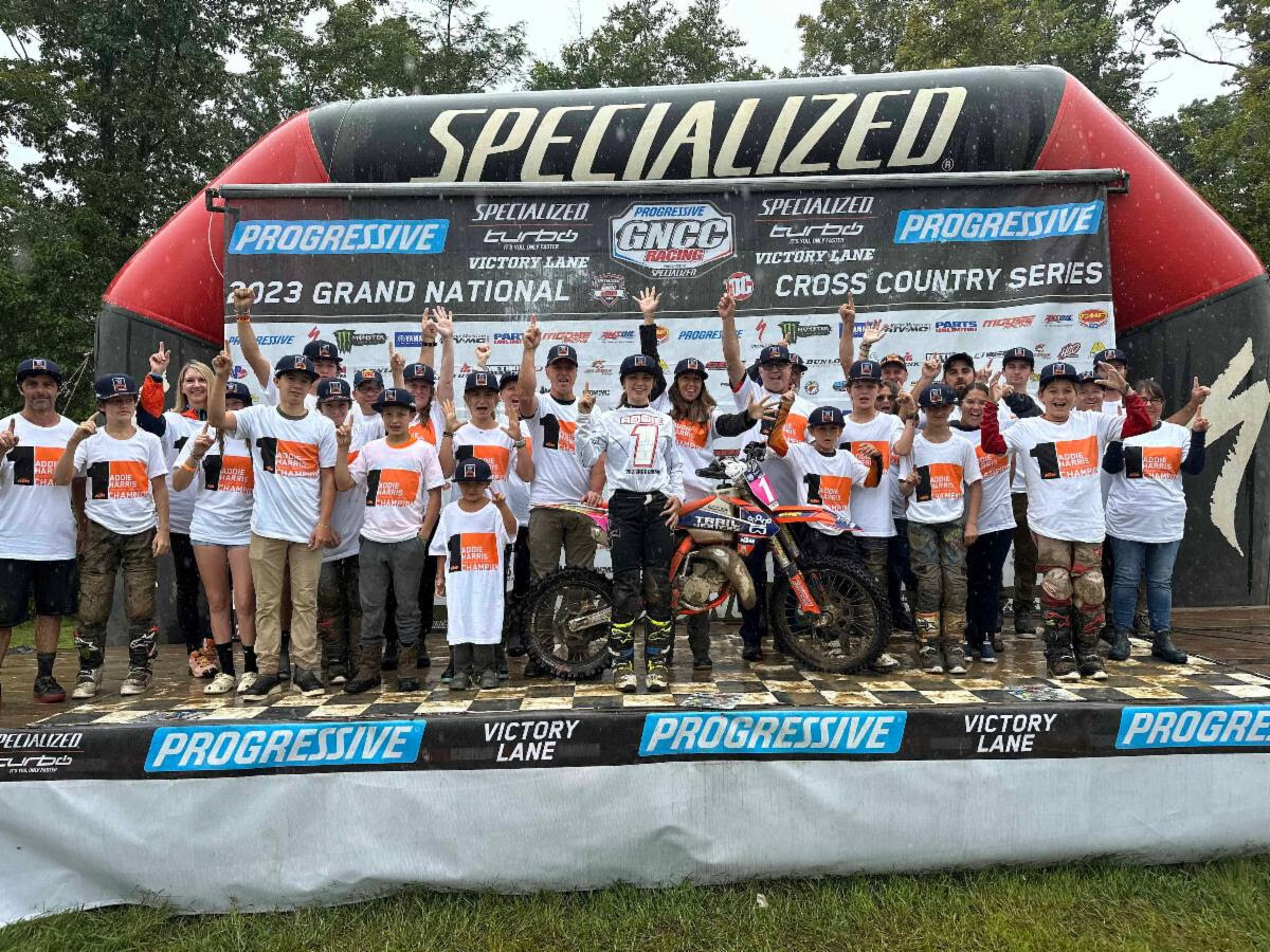 Addie Harris, 2023 GNCC Girls Supermini Champion