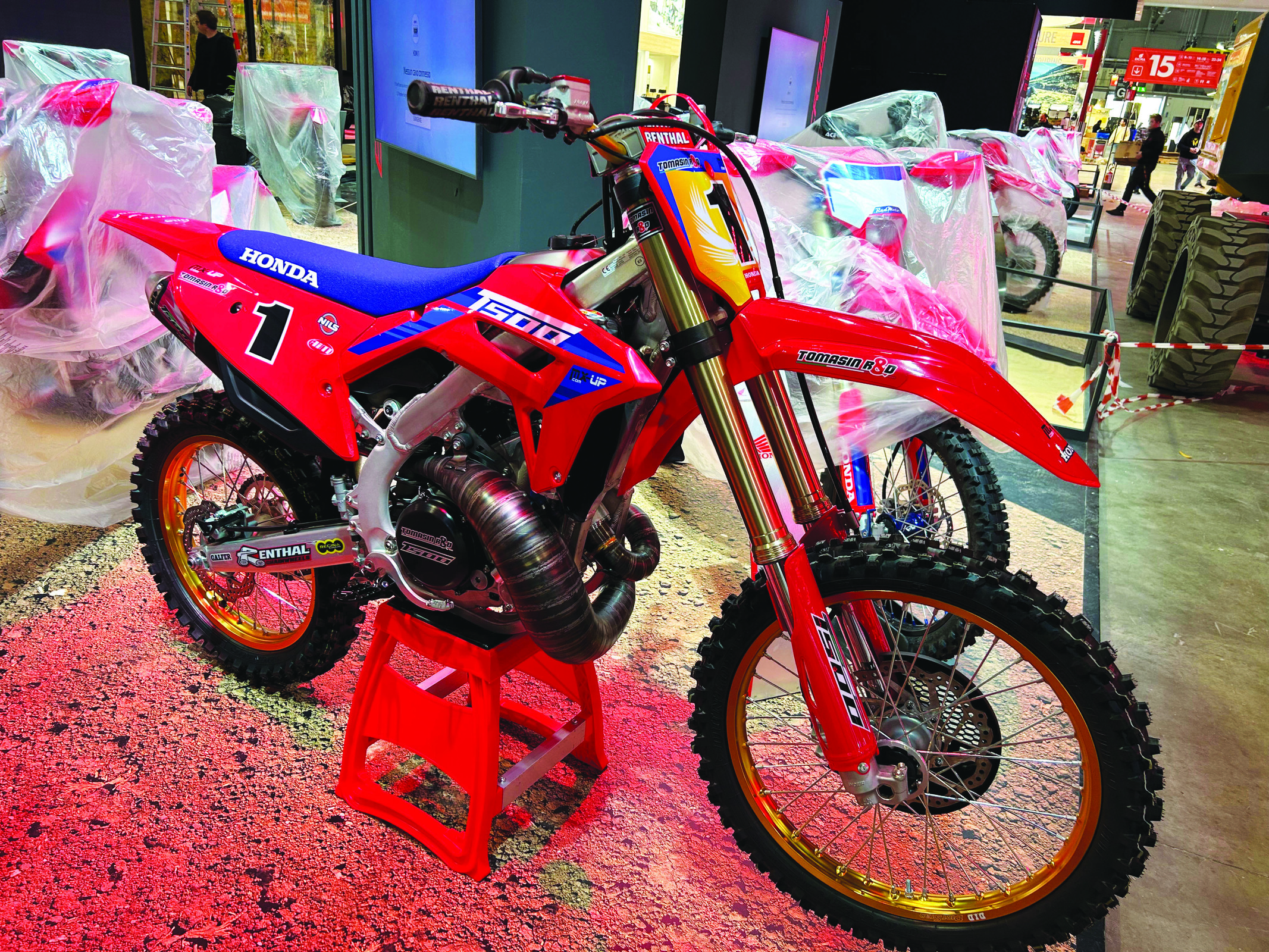 Tomasin R&D T500 two-stroke conversion kit for today’s CRF450R.