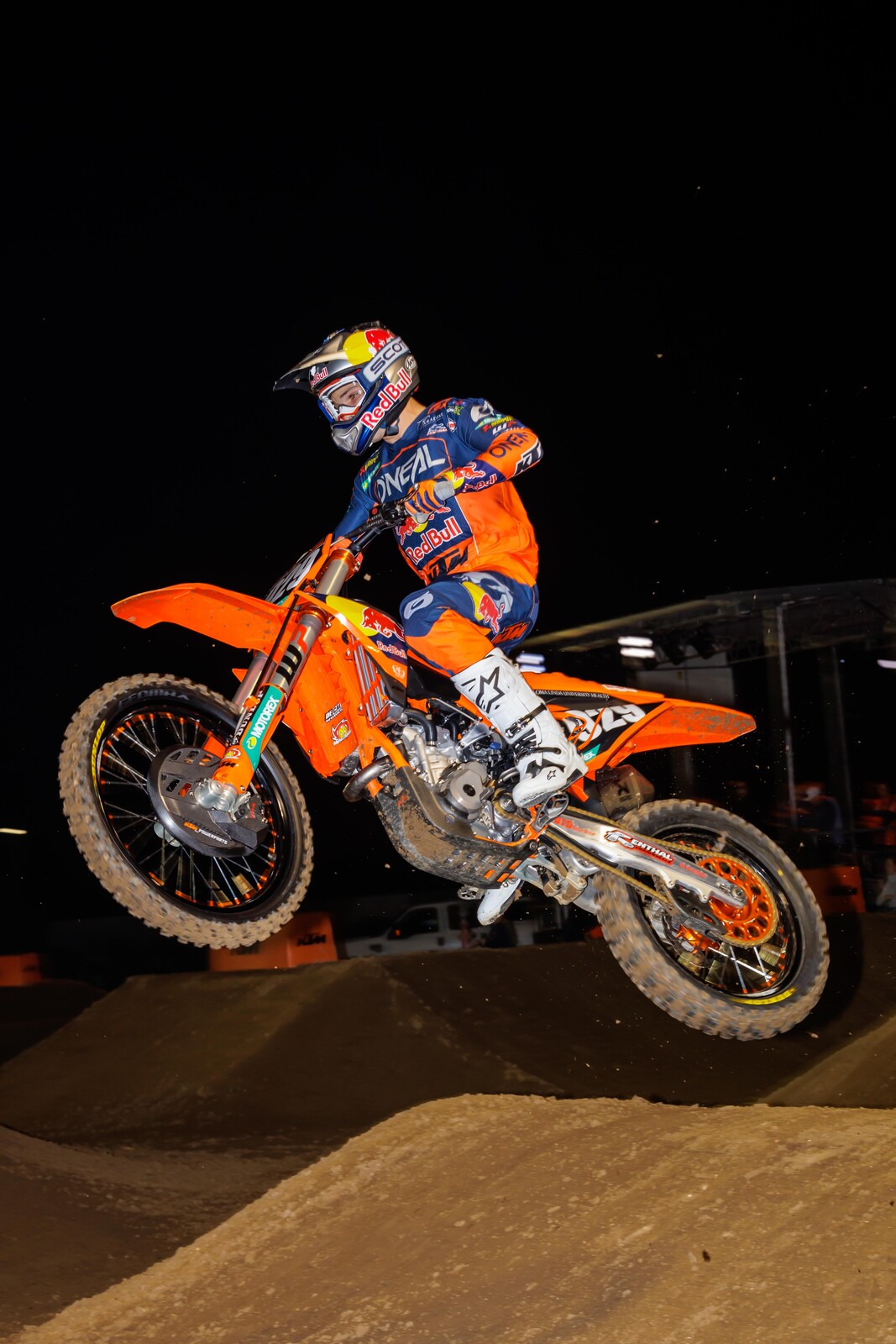 Julien Beaumer at the KTM intro on Monday, December 4.