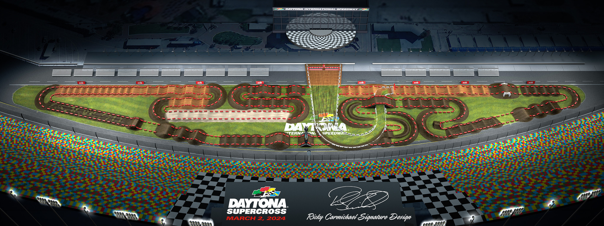 2024 Daytona Supercross Track Map Unveiled Racer X