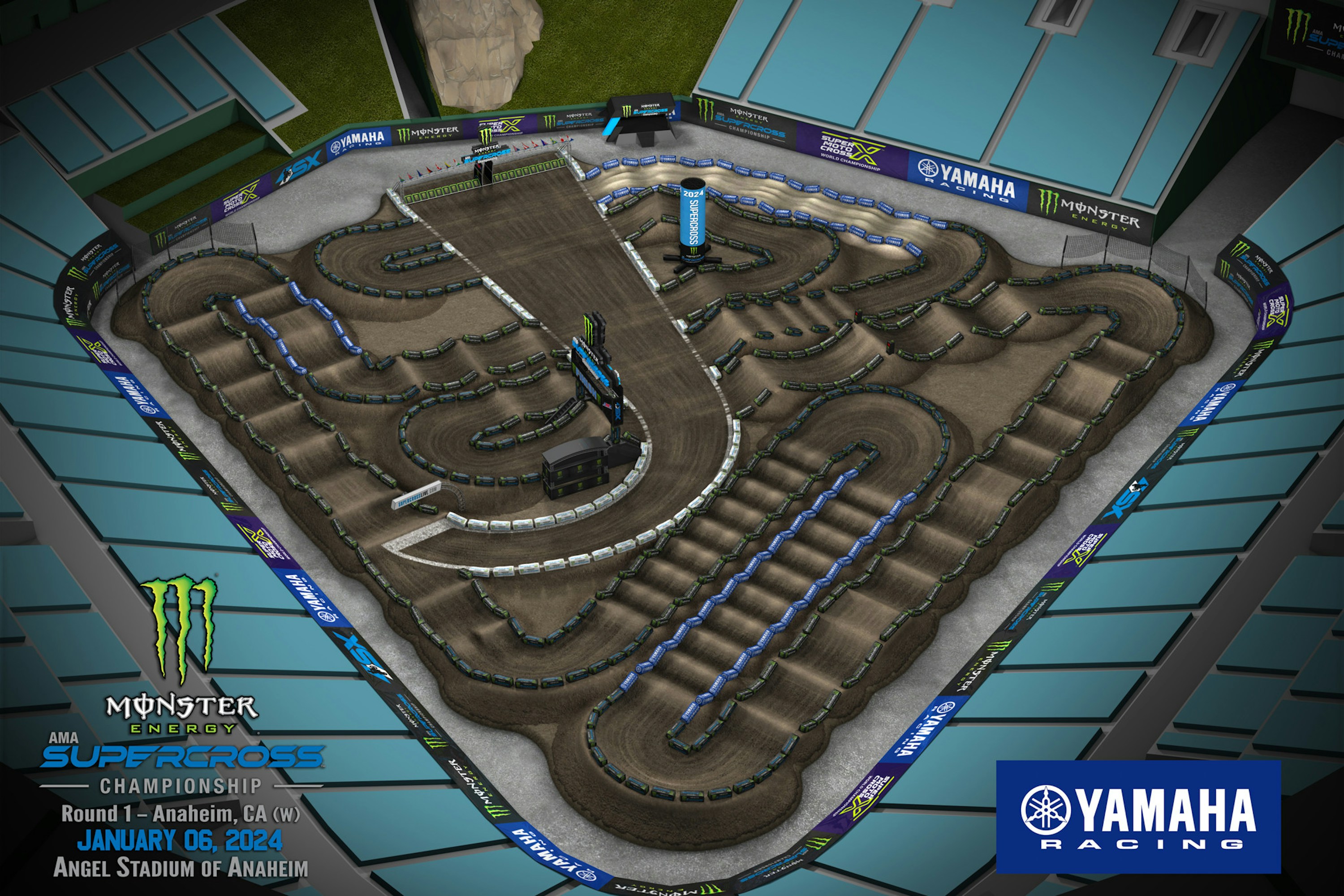 Track Maps for All 2024 Monster Energy AMA Supercross Rounds Racer X