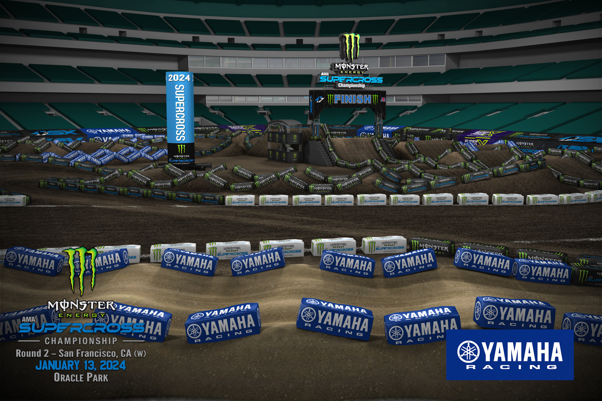 Track Maps For All 2024 Monster Energy AMA Supercross Rounds Racer X   279424 Rd02sanfranciscooverview07 