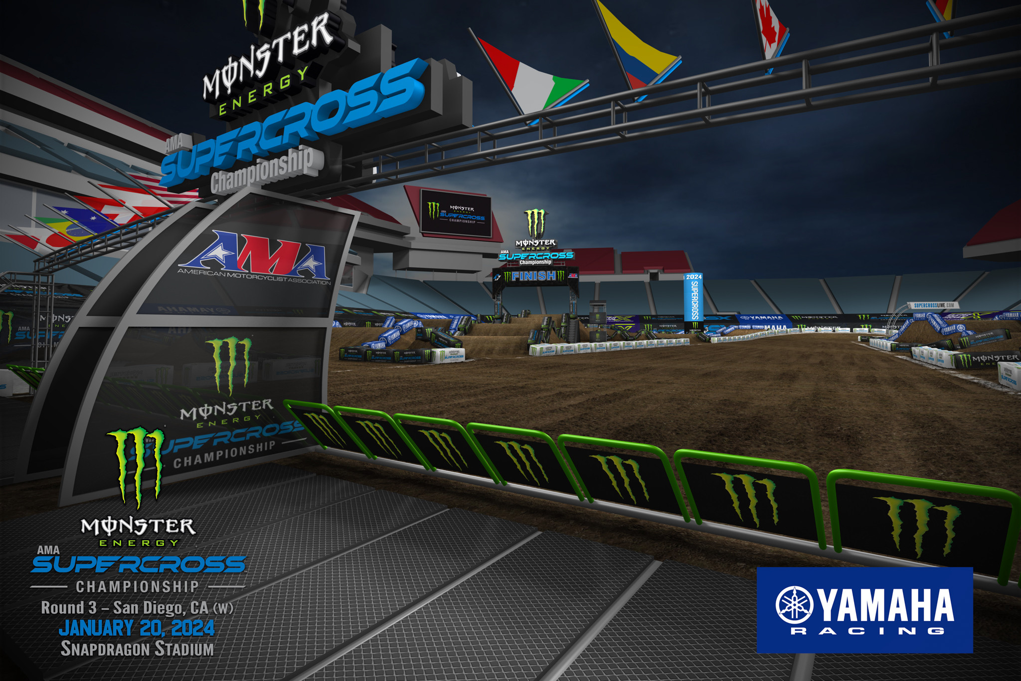 Watch 2024 San Diego Supercross Animated Track Map Racer X   279426 Rd03sandiegooverview07 