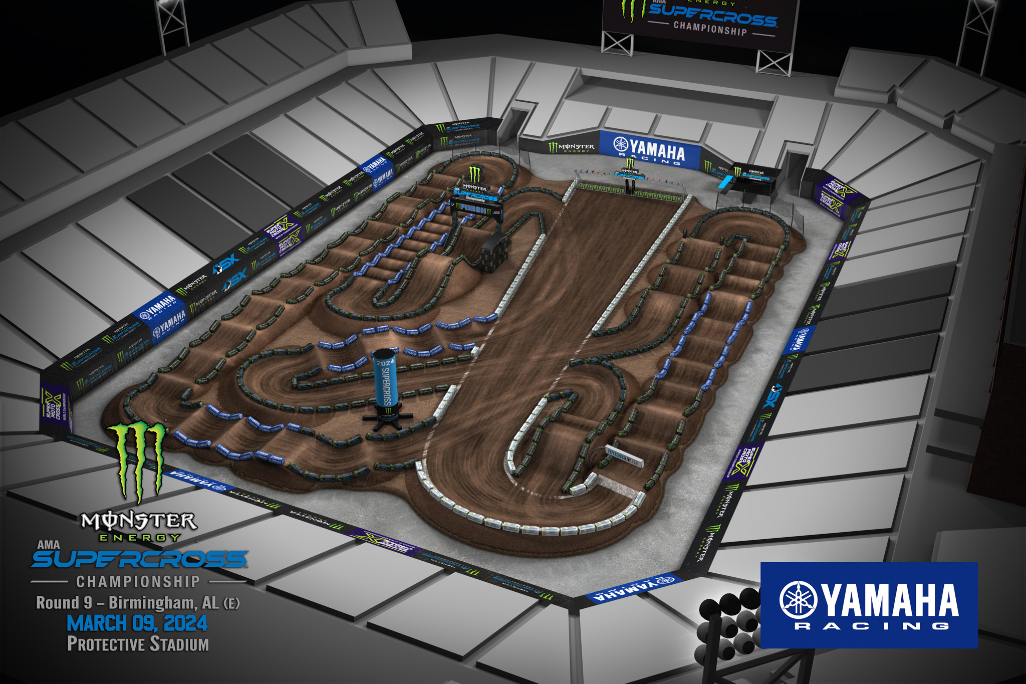 Track Maps for All 2024 Monster Energy AMA Supercross Rounds - Racer X