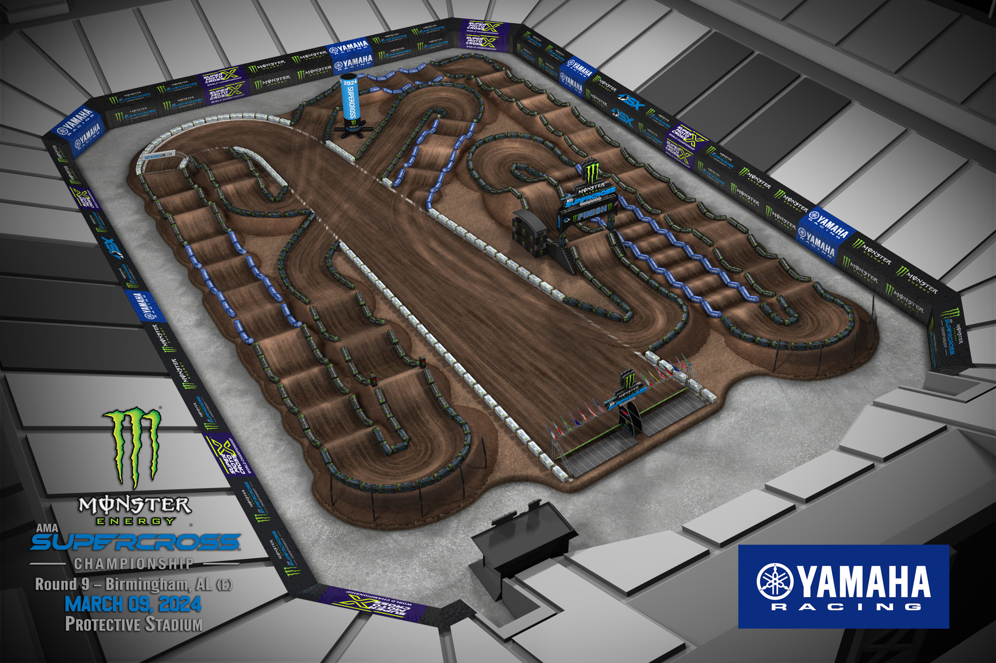 Track Maps for All 2024 Monster Energy AMA Supercross Rounds - Racer X