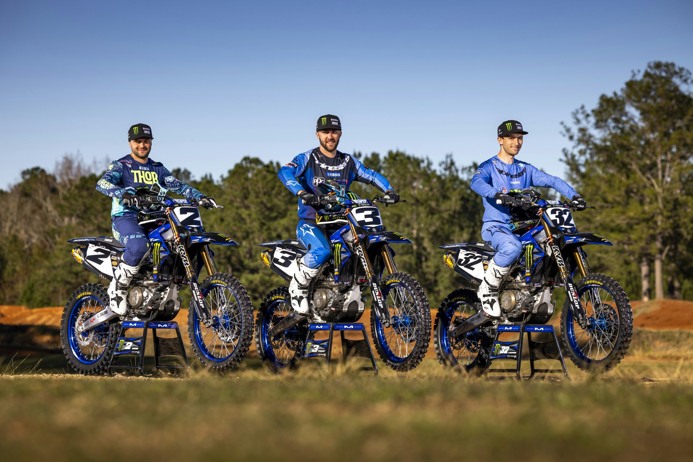 Webb, Tomac, Cooper Complete Monster Energy Yamaha Star Racing 450 SMX Team