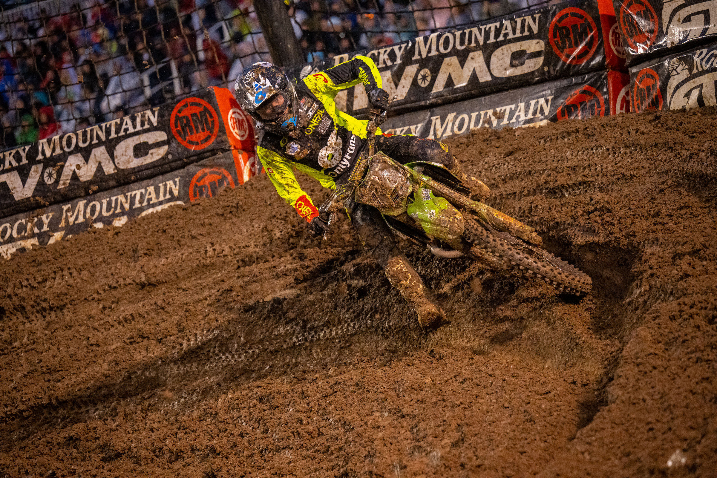 Logan Karnow at the 2023 Salt Lake City Supercross.