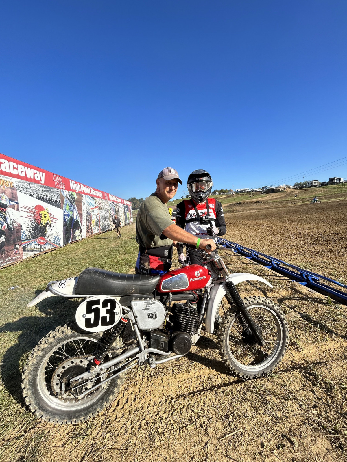 Mike and Mitch Kendra at High Point Raceway.