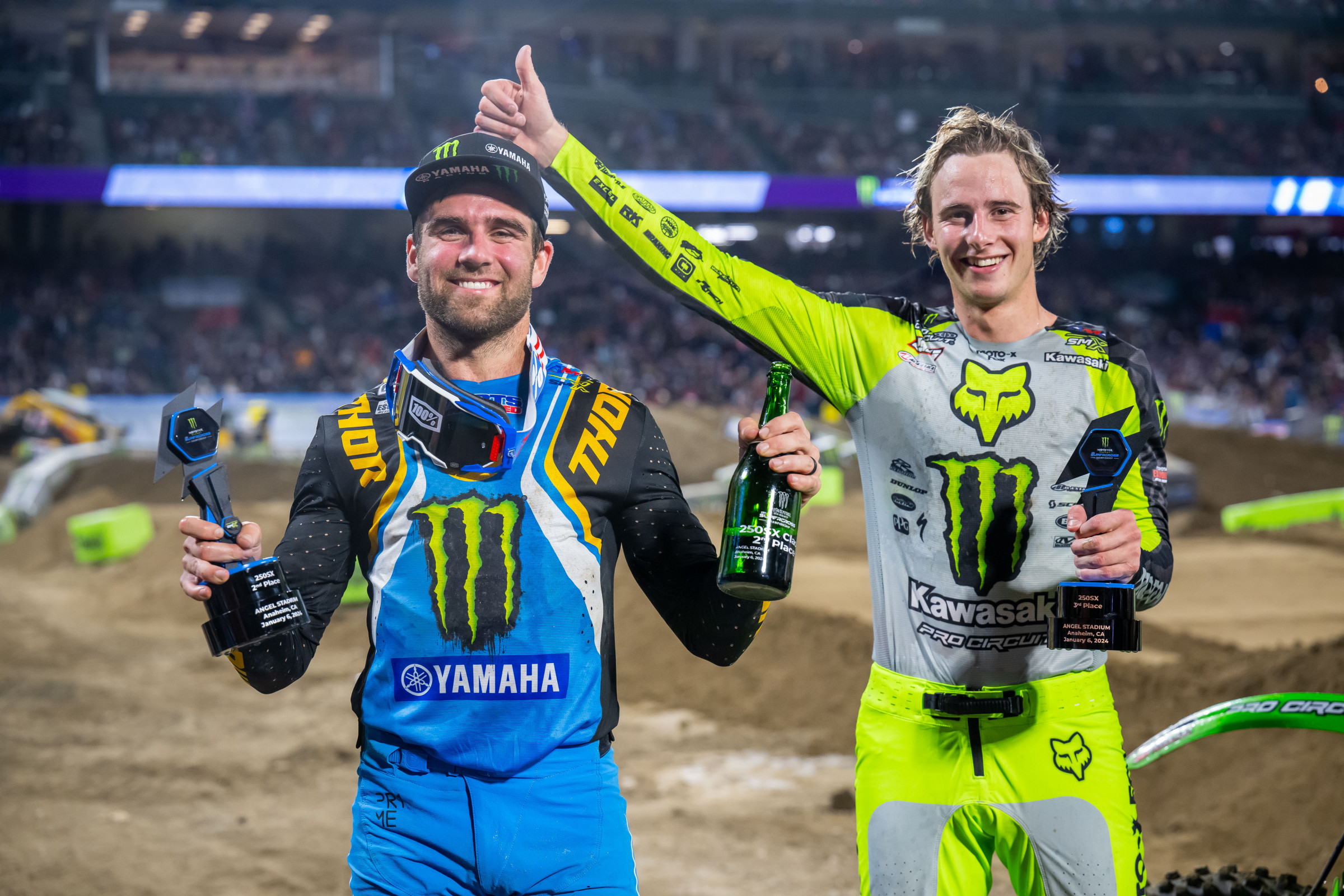 Jordon Smith and Levi Kitchen Recap 2024 Anaheim 1 Supercross 