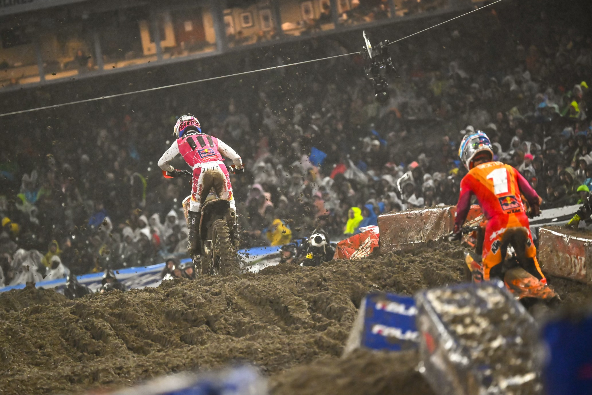 Prado holding off Chase Sexton.