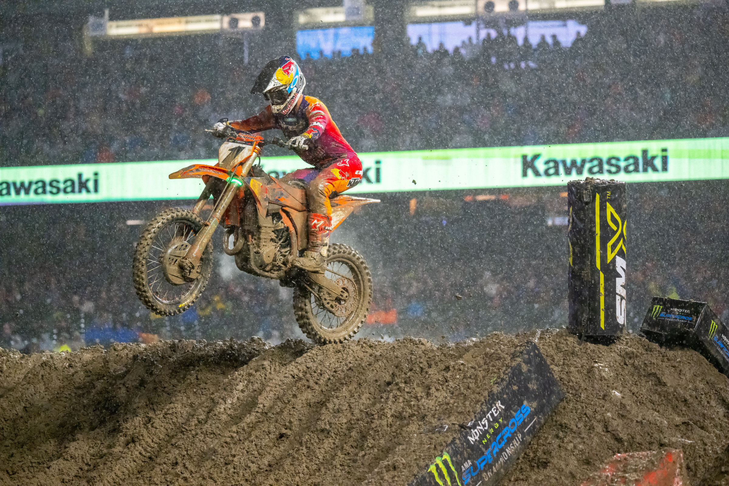 Even more encouraging than the mud win is the idea that Sexton and KTM have made huge strides with the bike in the last two weeks. Sexton now believes he's ready to win in the dry as well.