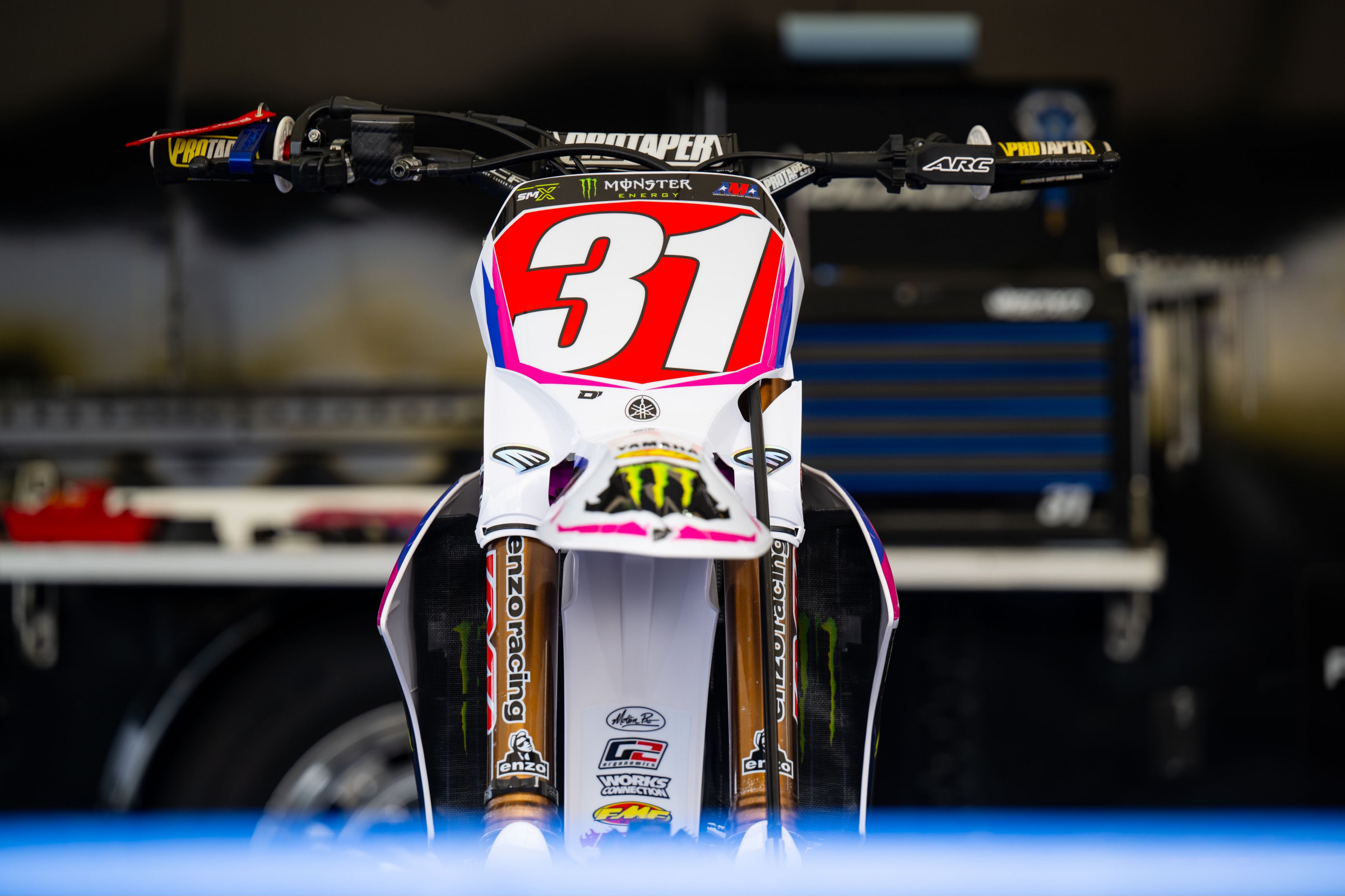 Jordon Smith's Yamaha YZ250F.