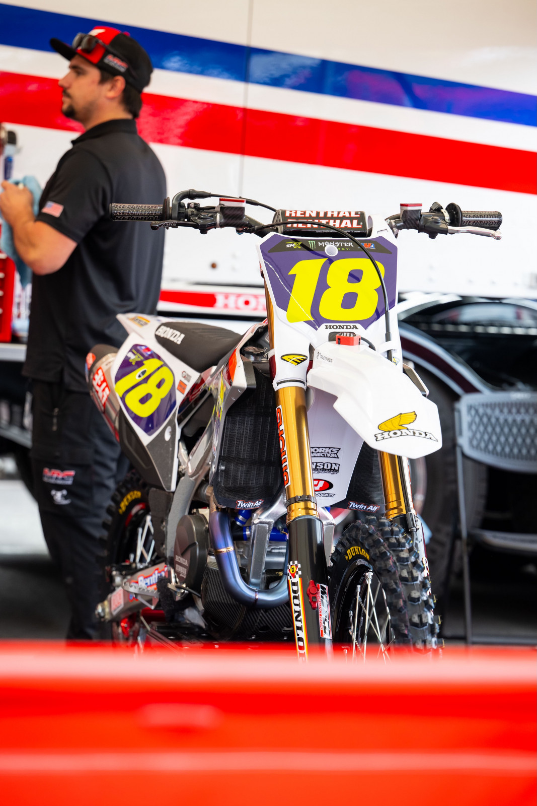 Jett Lawrence's Honda CRF450R.
