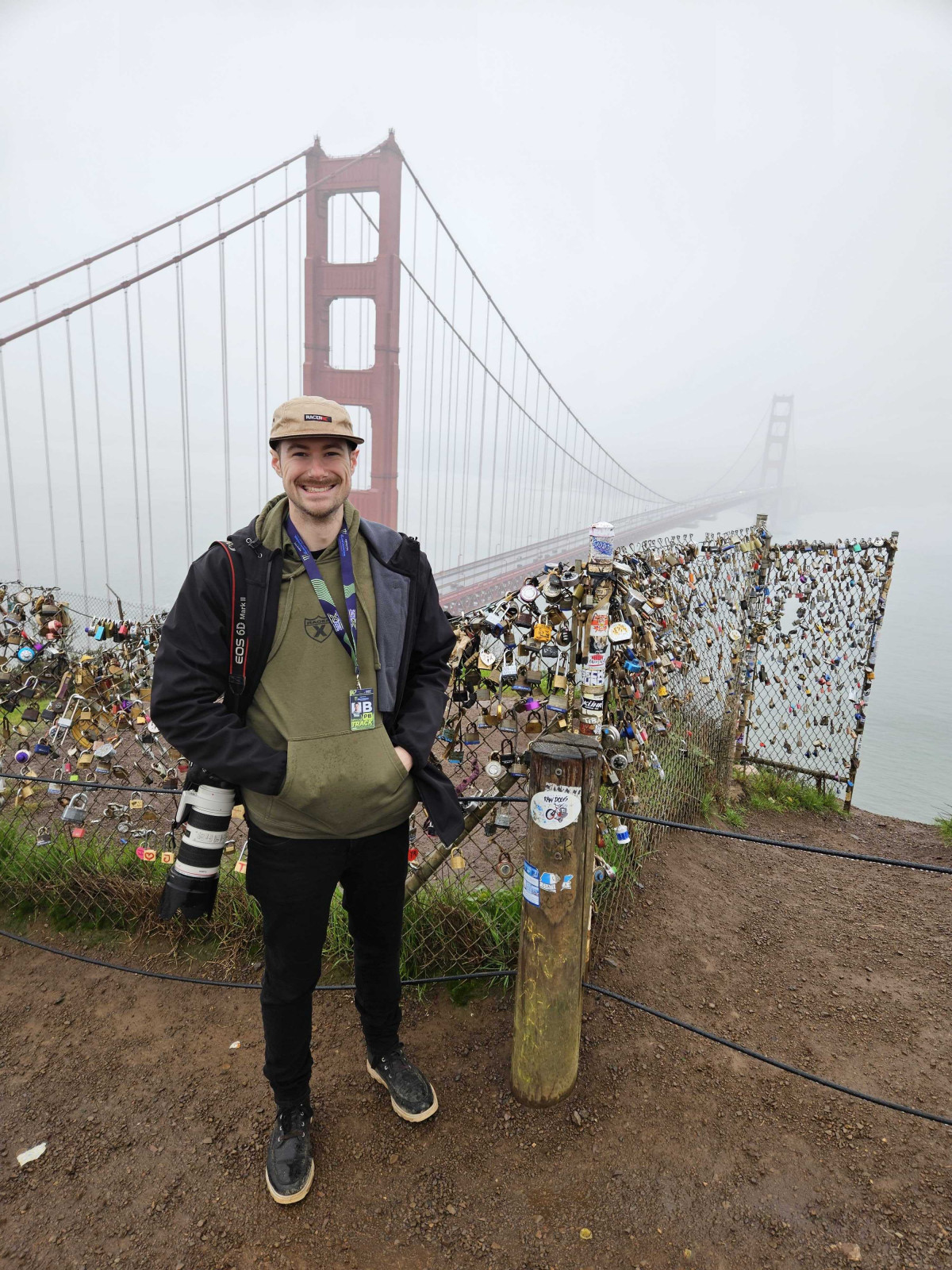 Mitch at the Golden Gate bridge.