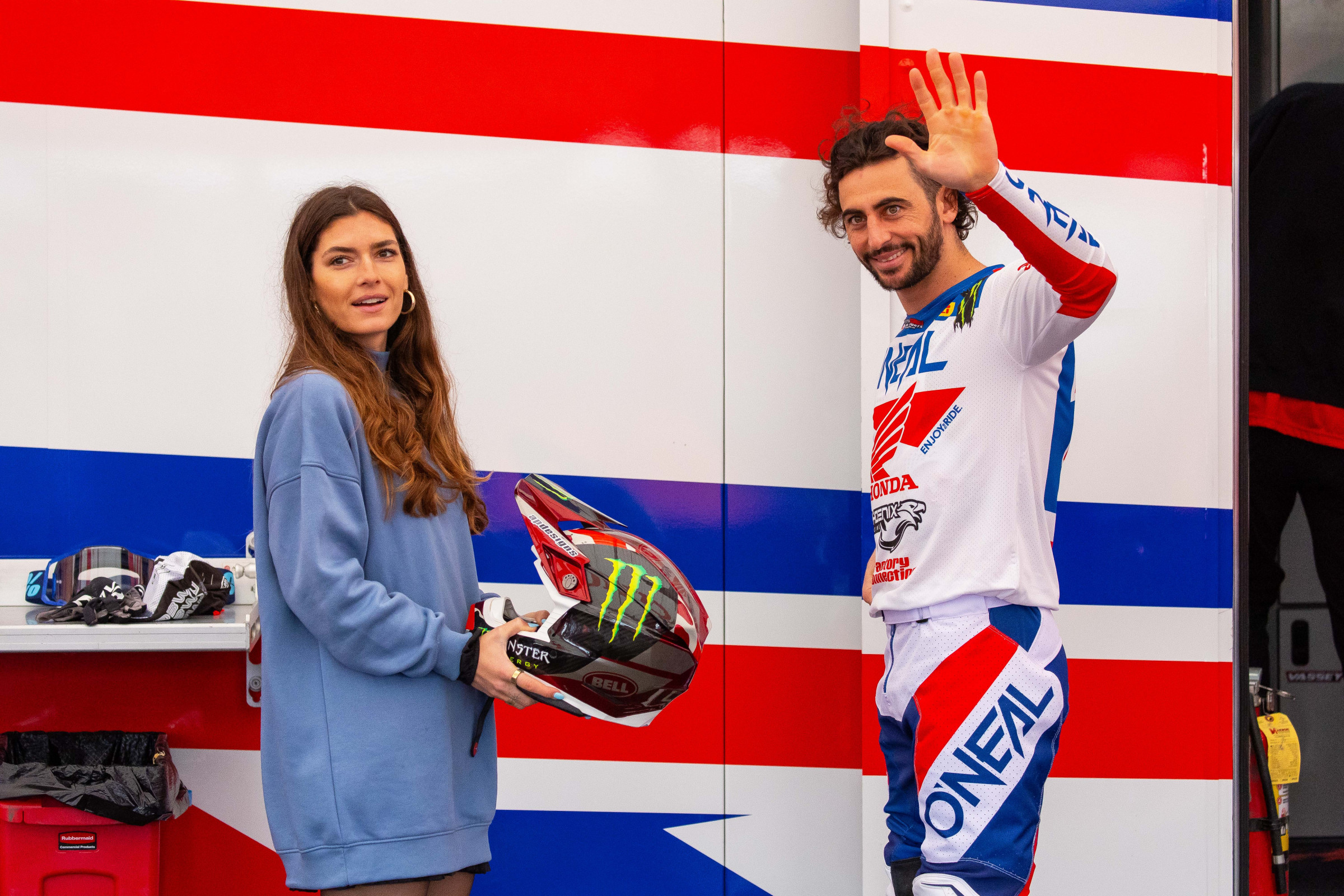 Dylan Ferrandis is all smiles at the track. 