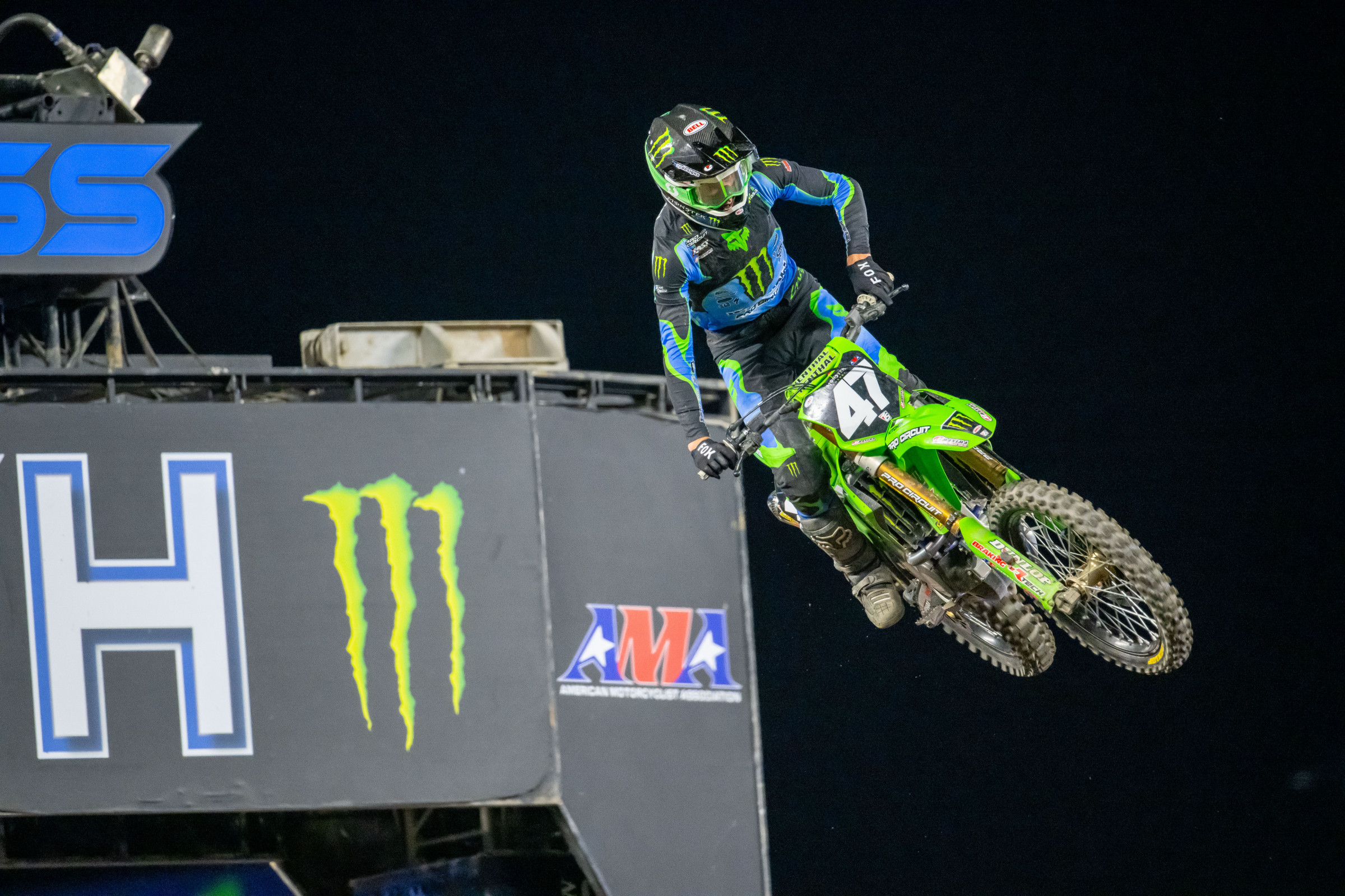 Levi Kitchen won the last time out for the 250SX West Region series.