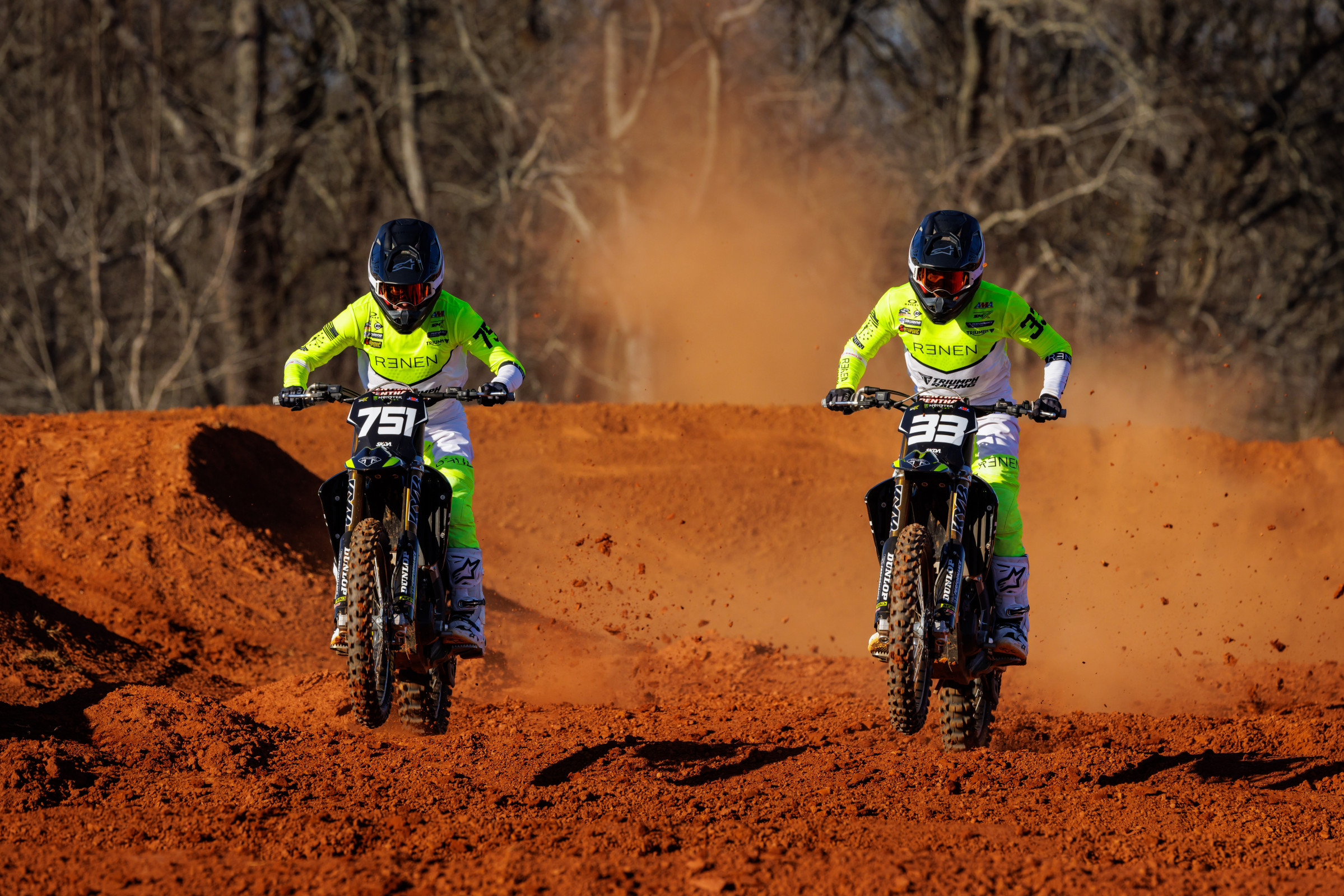 Evan Ferry (#751) and Jalek Swoll (#33) make up the team's 250SX East Region team.