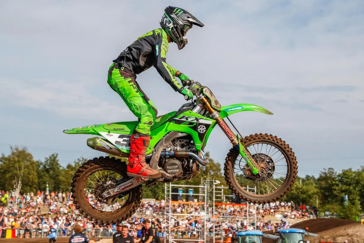 Febvre was the first to show what this new generation Kawasaki KX 450 can really do.