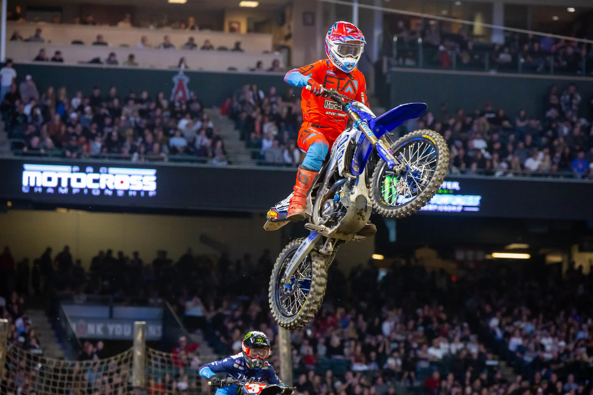 Nicoletti racing the Triple Crown in Anaheim.