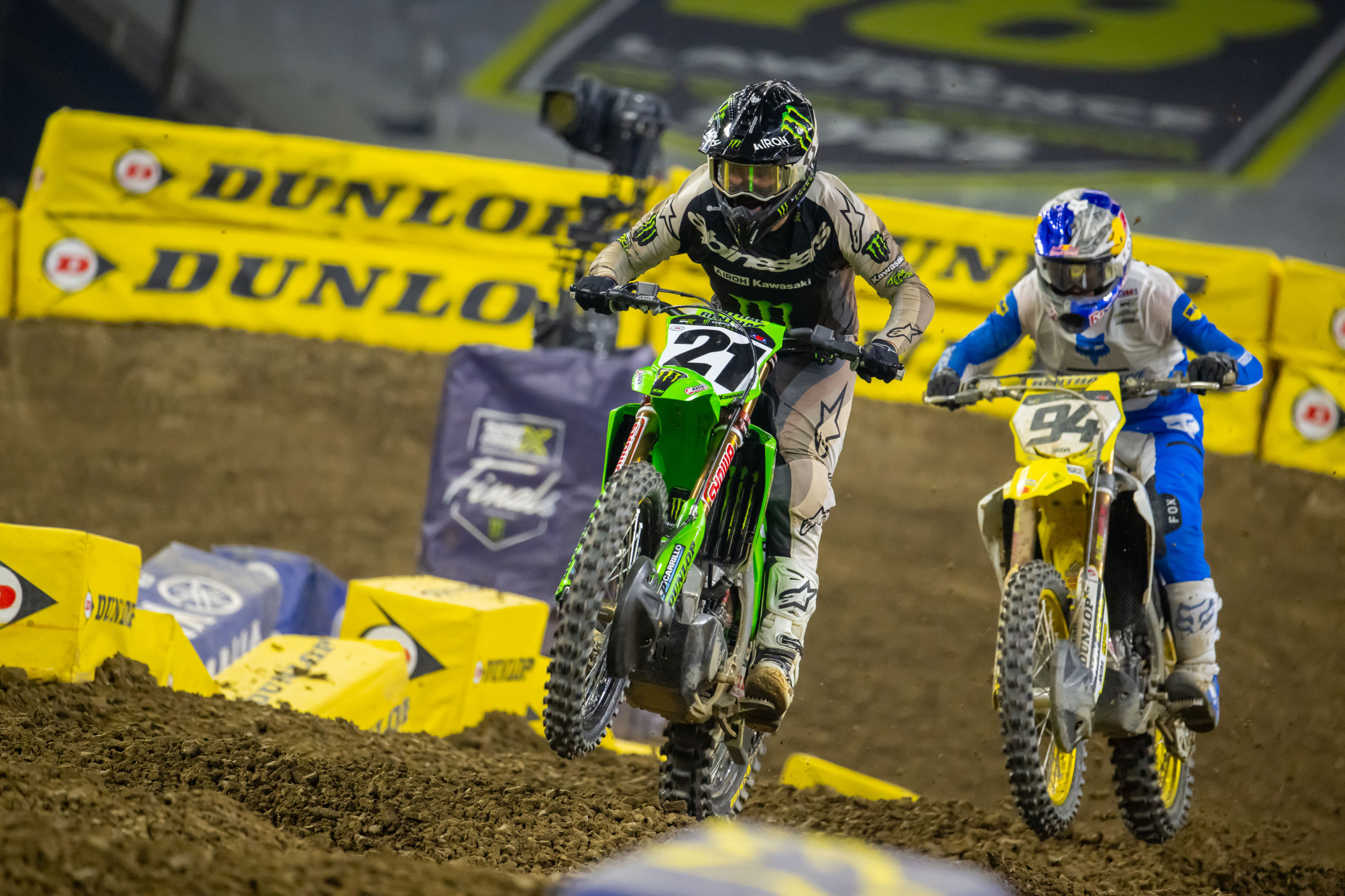 Anderson and Roczen put on battles throughout the day.