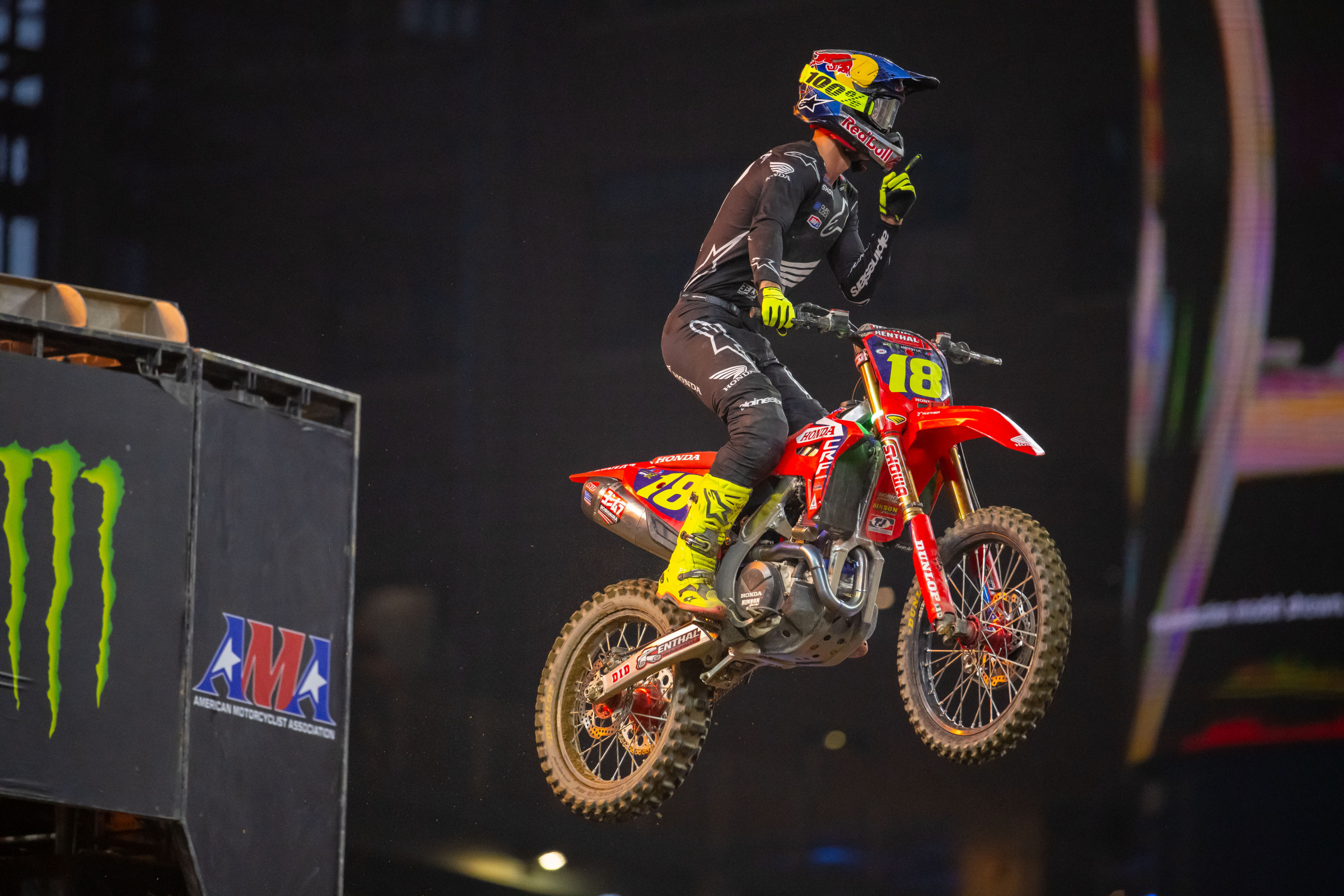 Jett Lawrence nabbed the win at the 2024 Detroit Supercross.